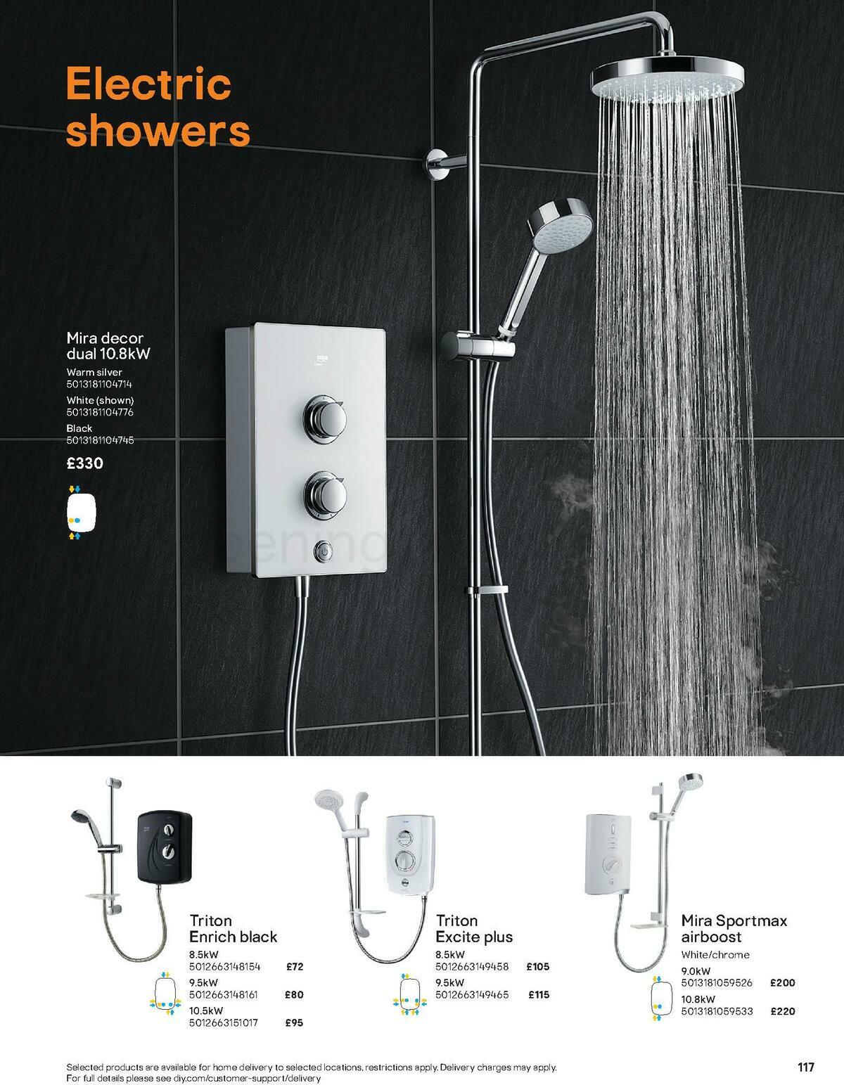B&Q Bathroom Collections Offers from 1 May