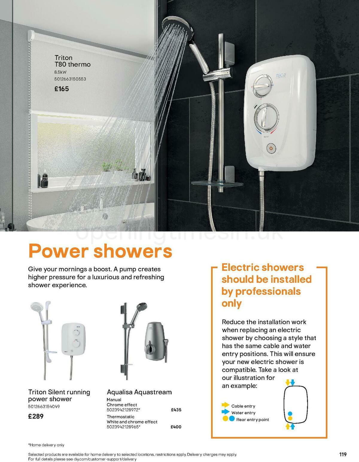 B&Q Bathroom Collections Offers from 1 May