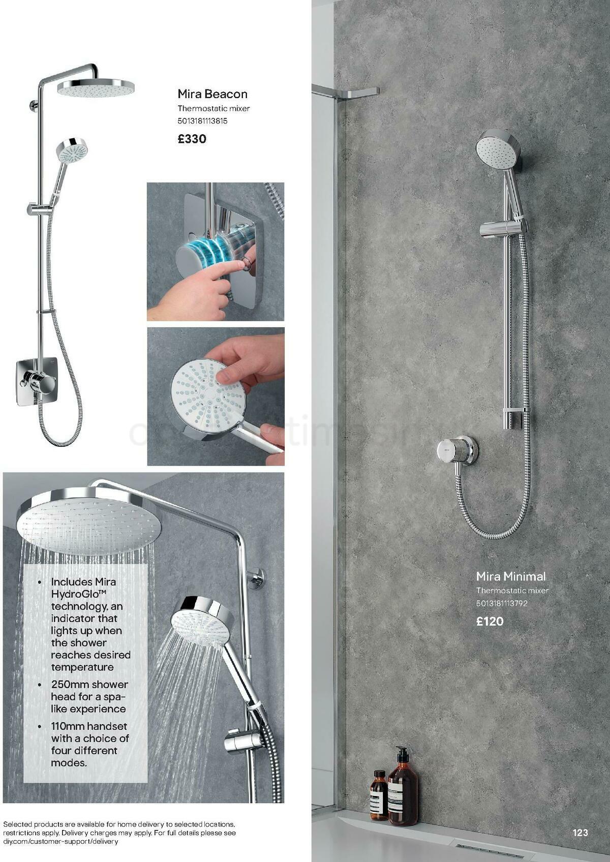 B&Q Bathroom Collections Offers from 1 May