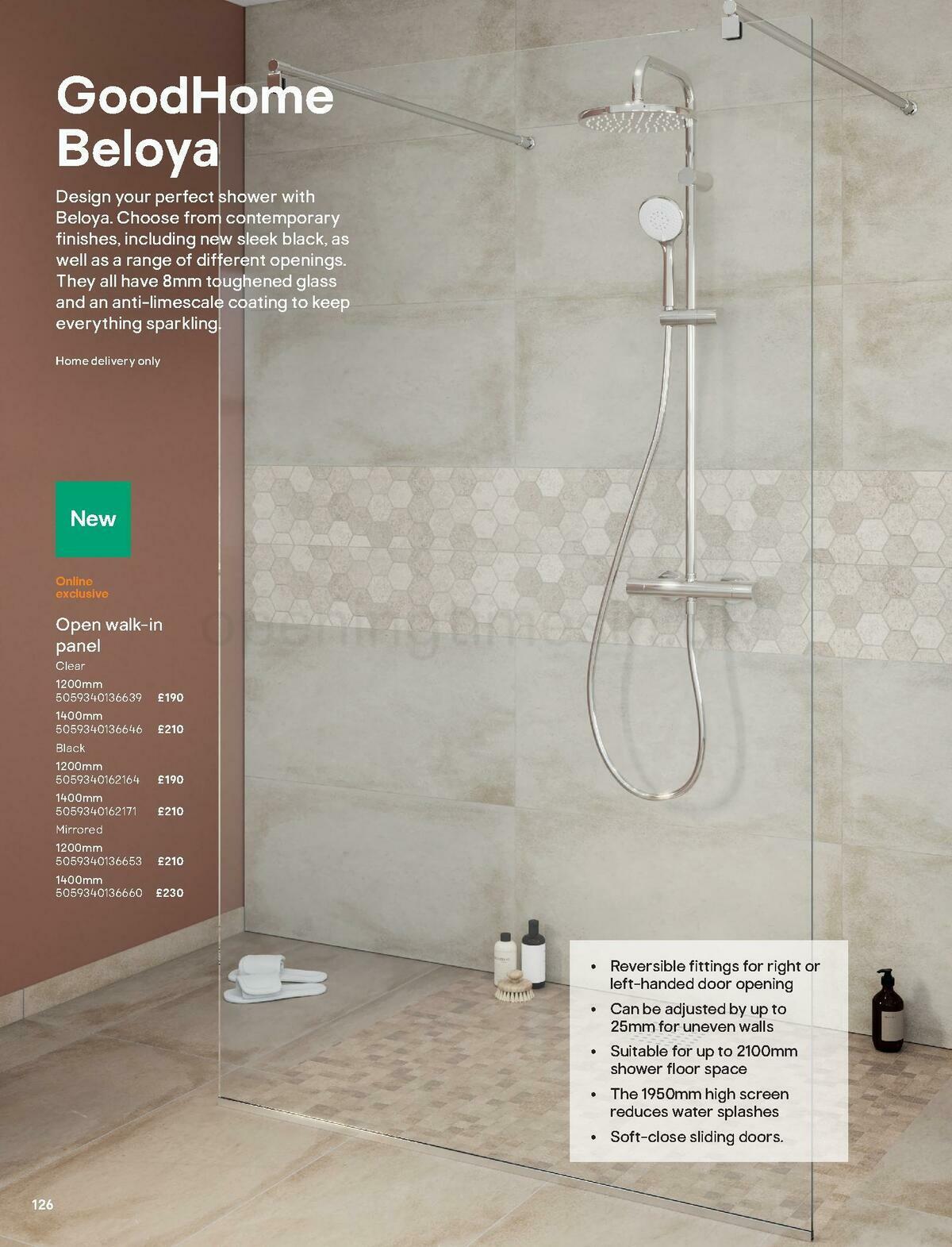 B&Q Bathroom Collections Offers from 1 May