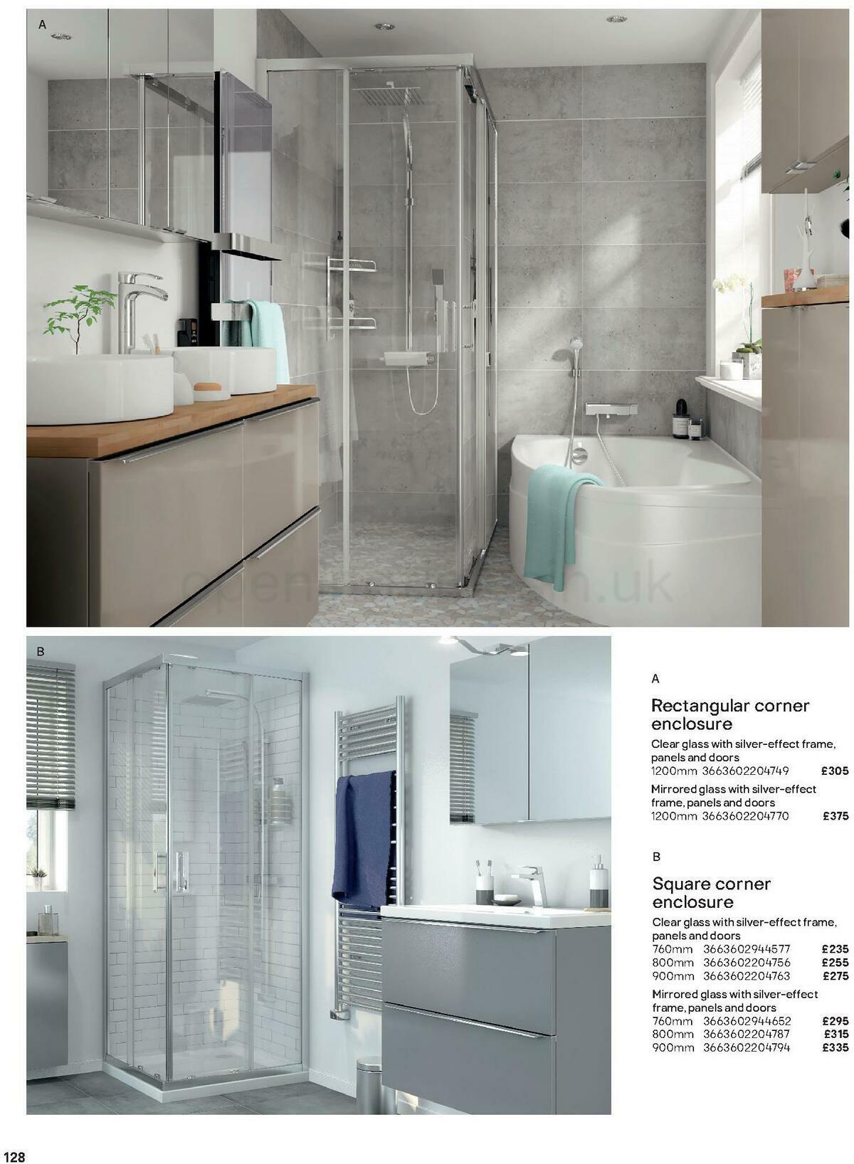 B&Q Bathroom Collections Offers from 1 May