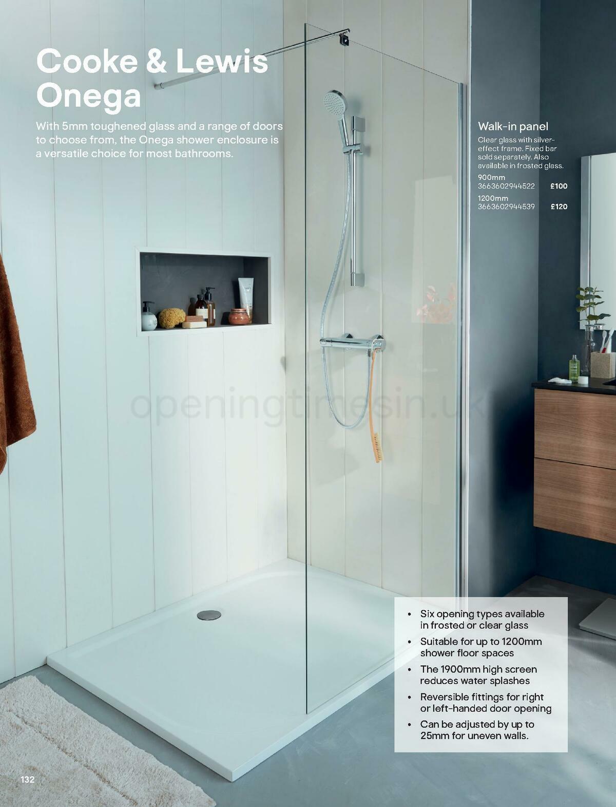 B&Q Bathroom Collections Offers from 1 May