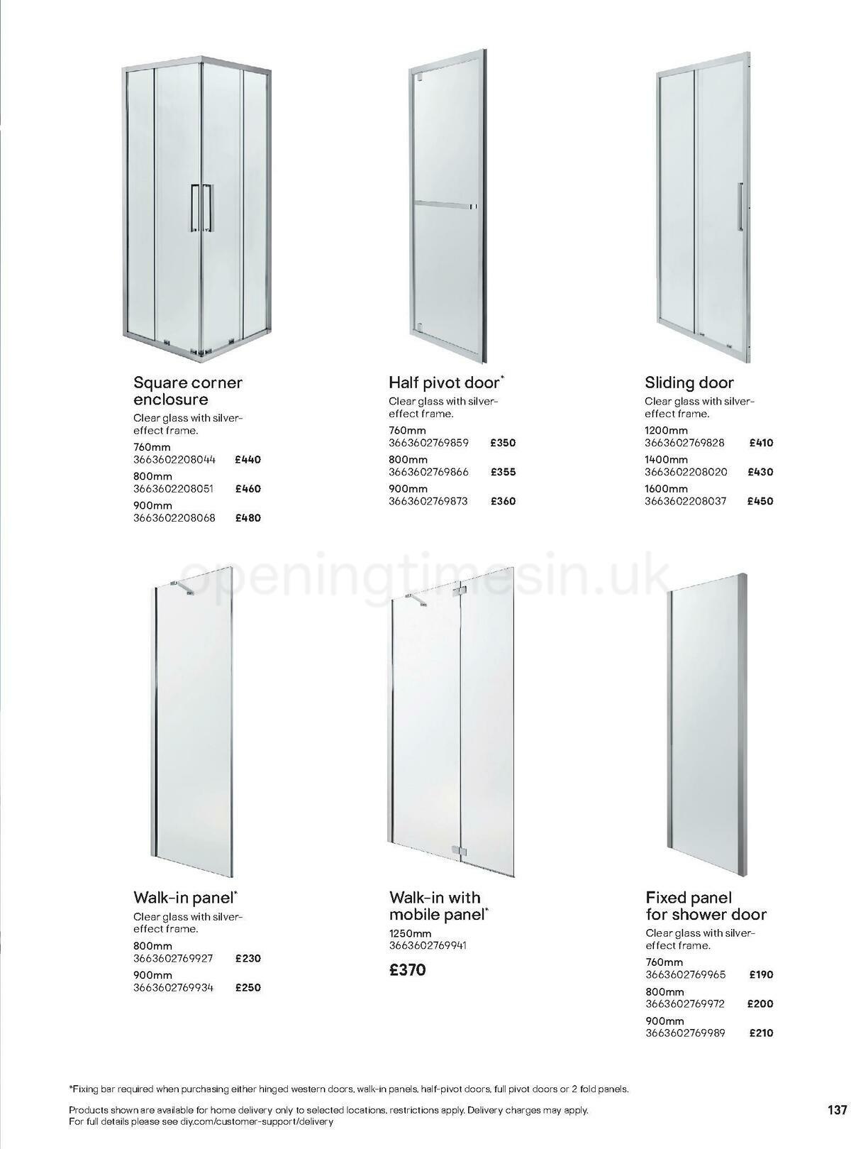 B&Q Bathroom Collections Offers from 1 May