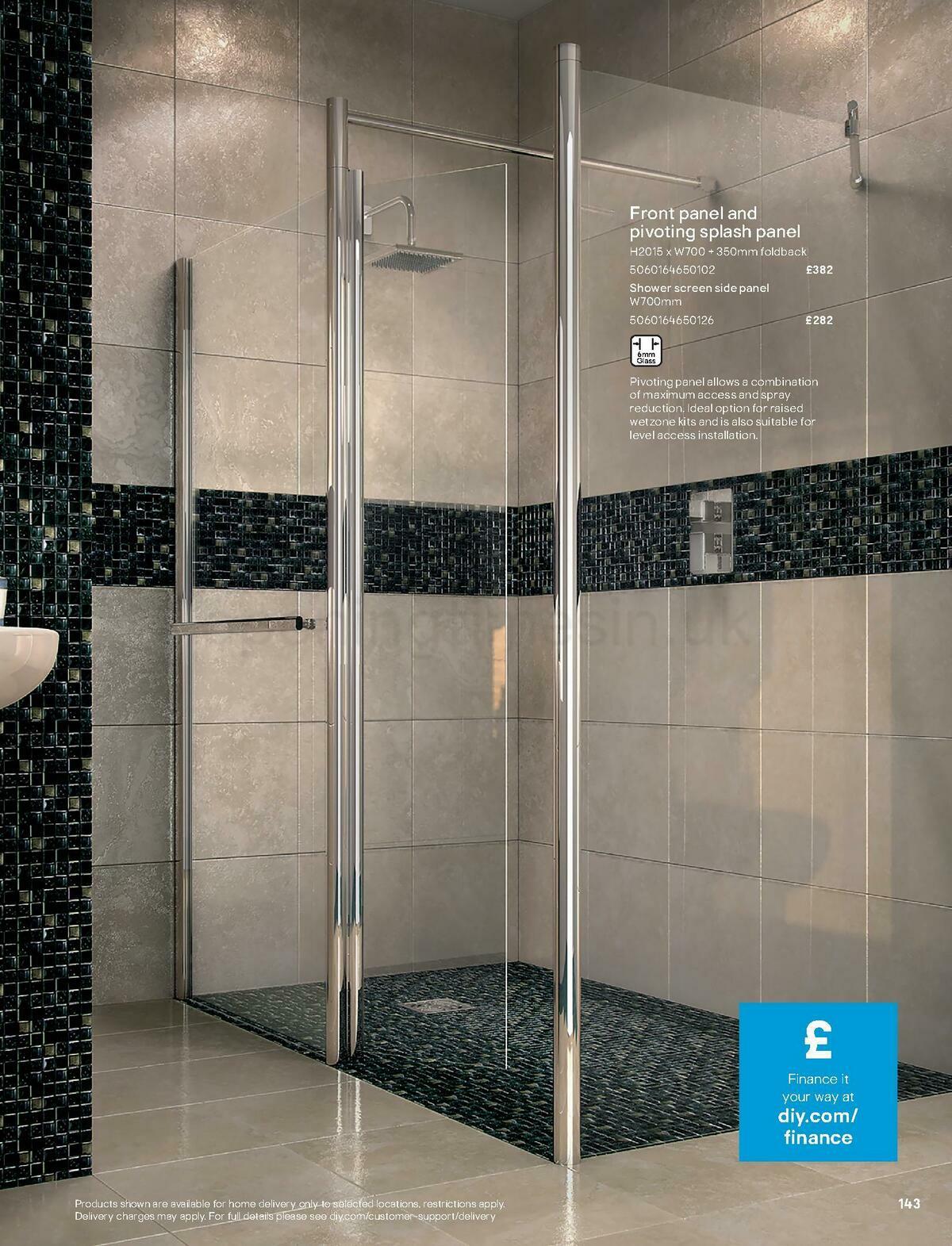 B&Q Bathroom Collections Offers from 1 May