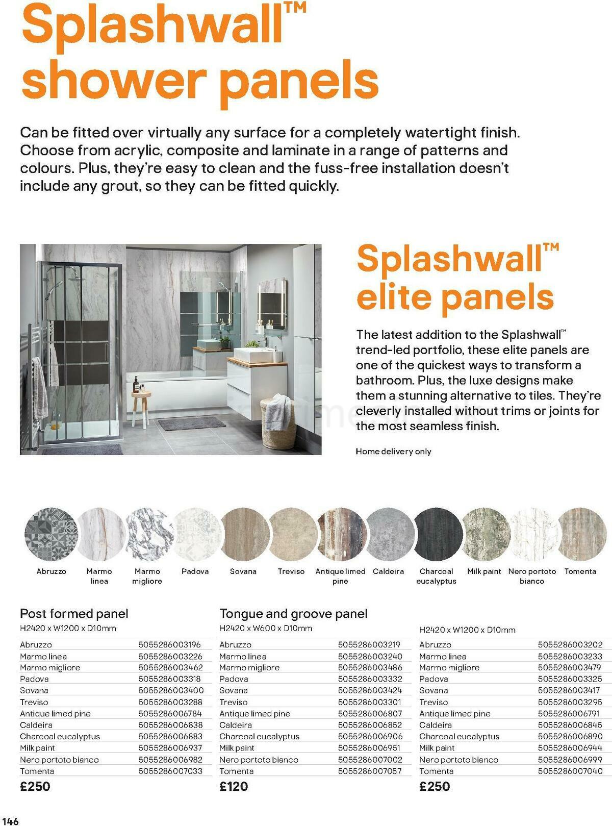 B&Q Bathroom Collections Offers from 1 May