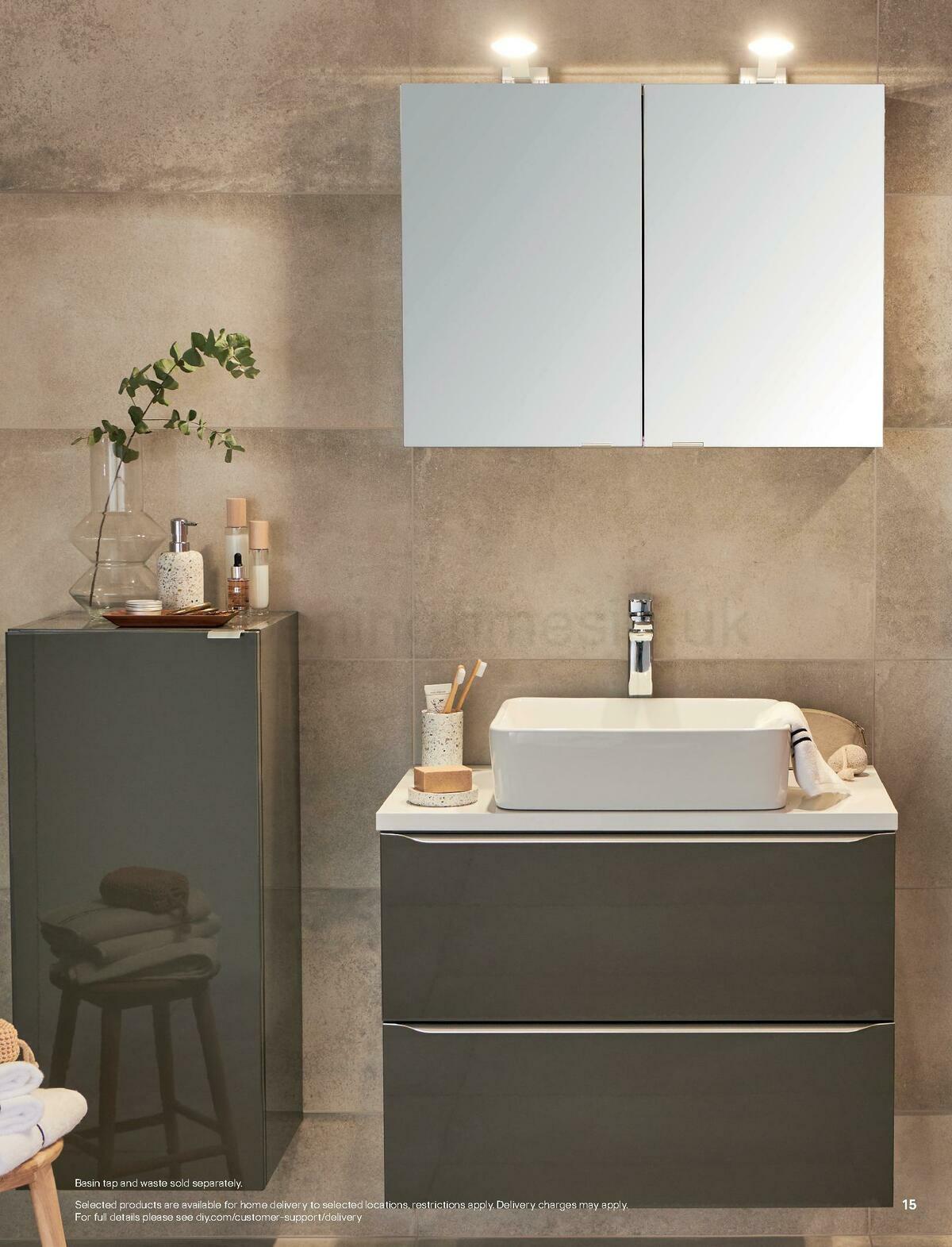 B&Q Bathroom Collections Offers from 1 May