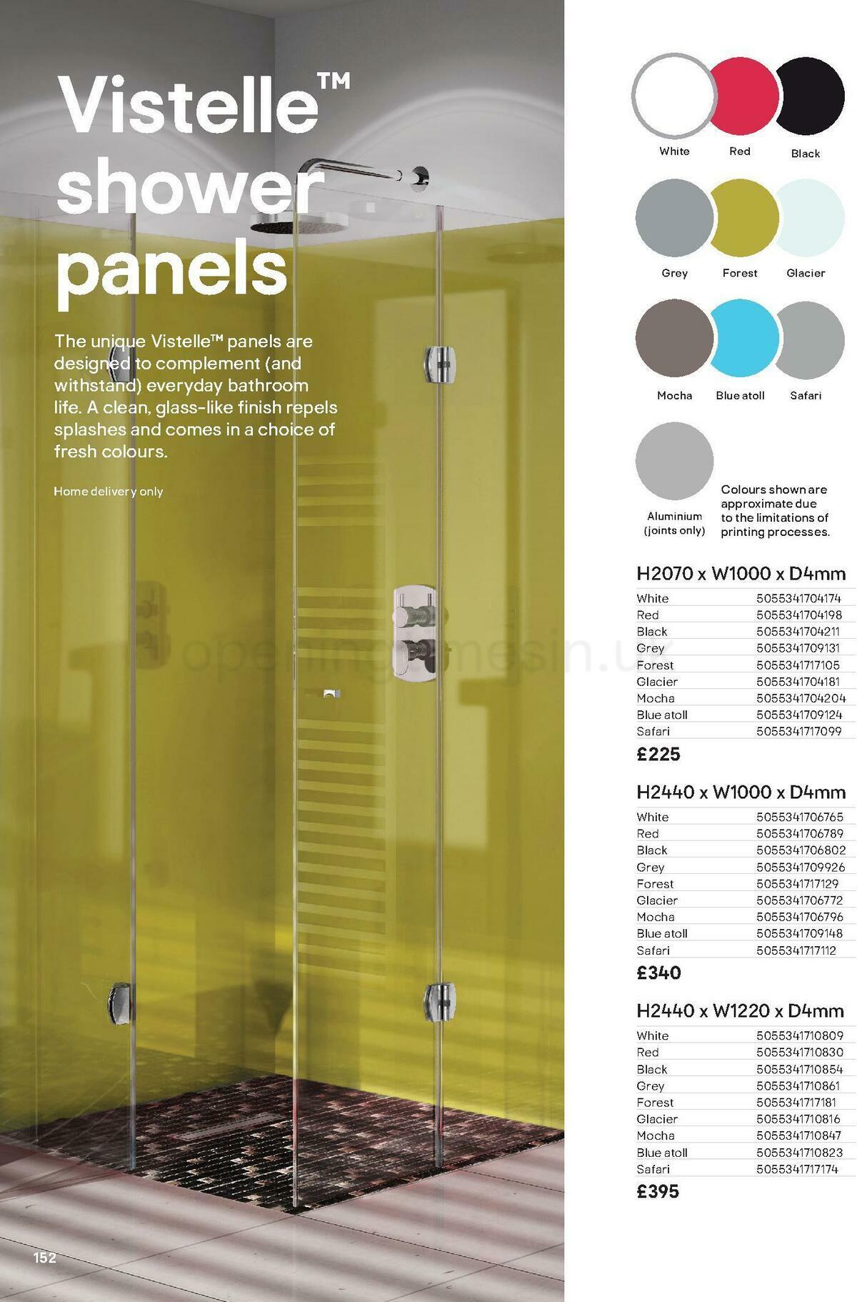 B&Q Bathroom Collections Offers from 1 May