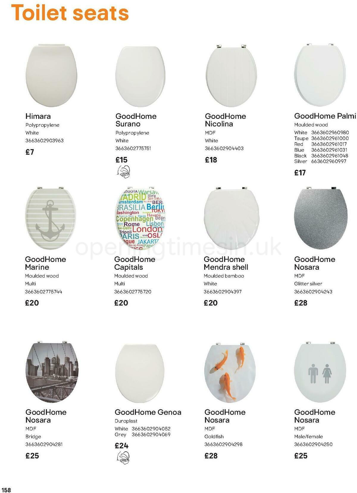 B&Q Bathroom Collections Offers from 1 May
