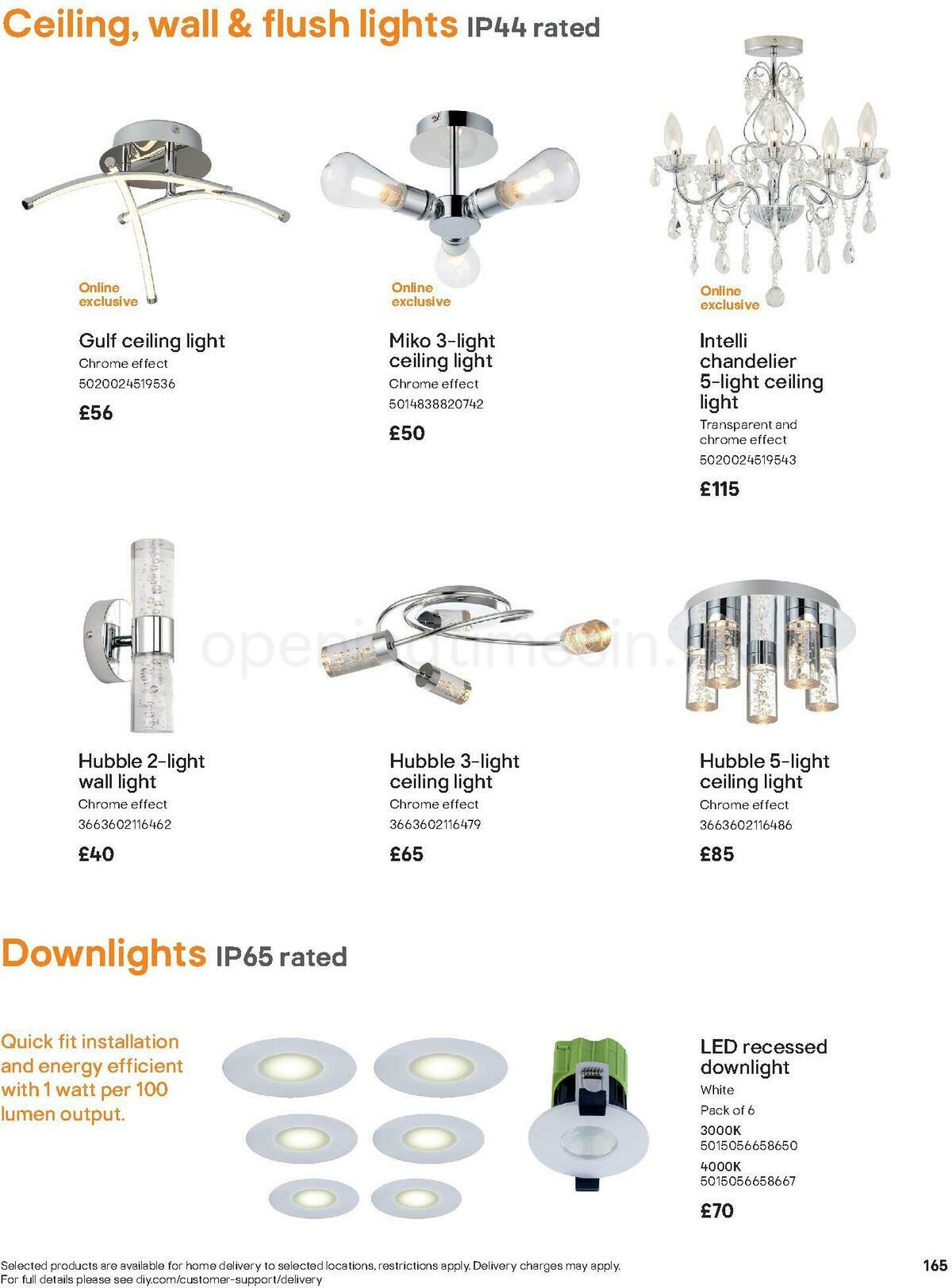 B&Q Bathroom Collections Offers from 1 May