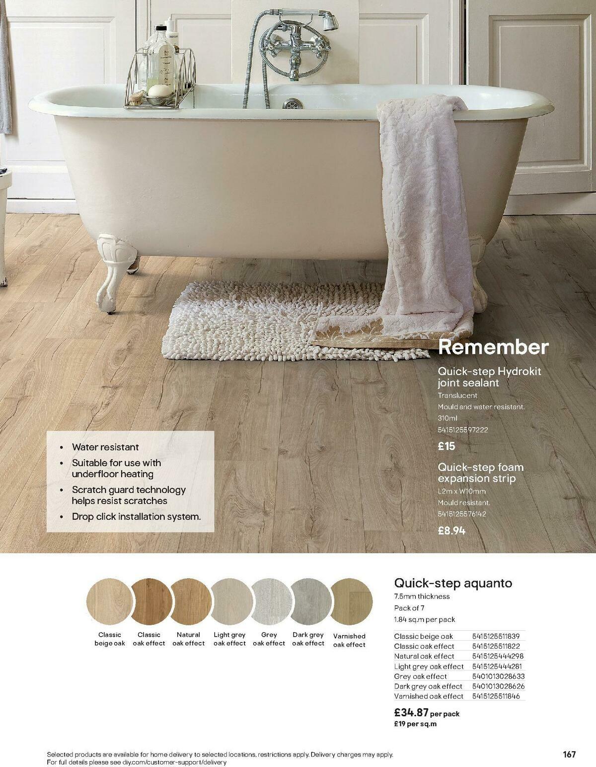 B&Q Bathroom Collections Offers from 1 May