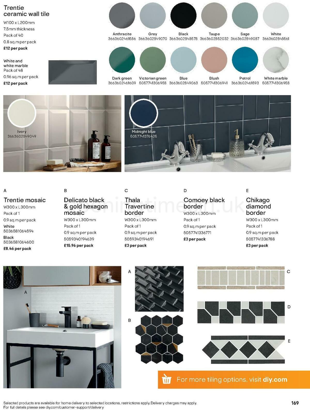 B&Q Bathroom Collections Offers from 1 May