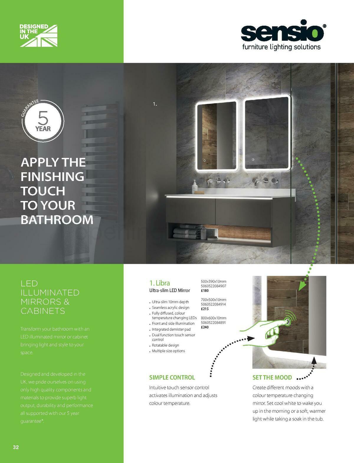 B&Q Bathroom Collections Offers from 1 May