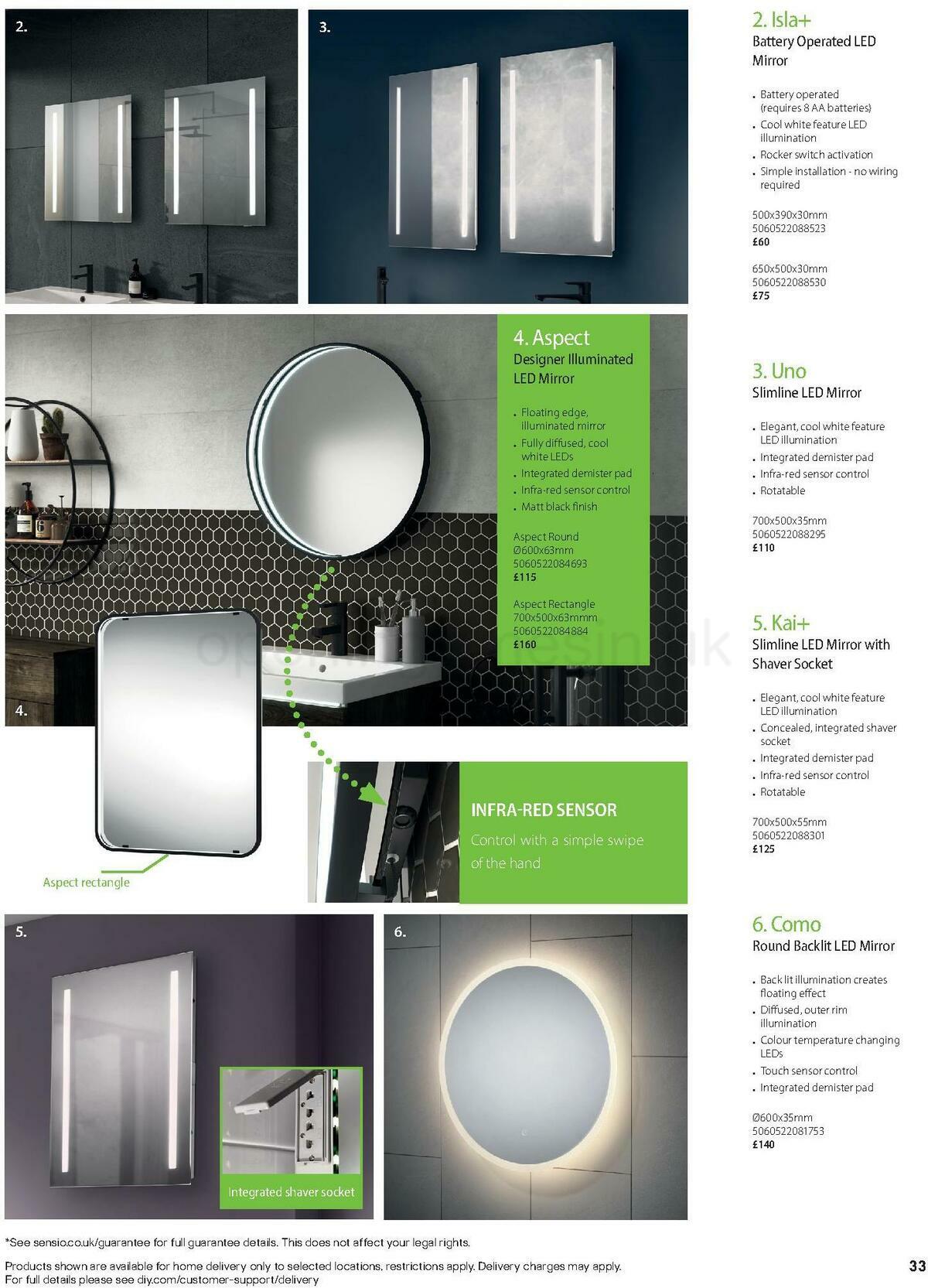 B&Q Bathroom Collections Offers from 1 May