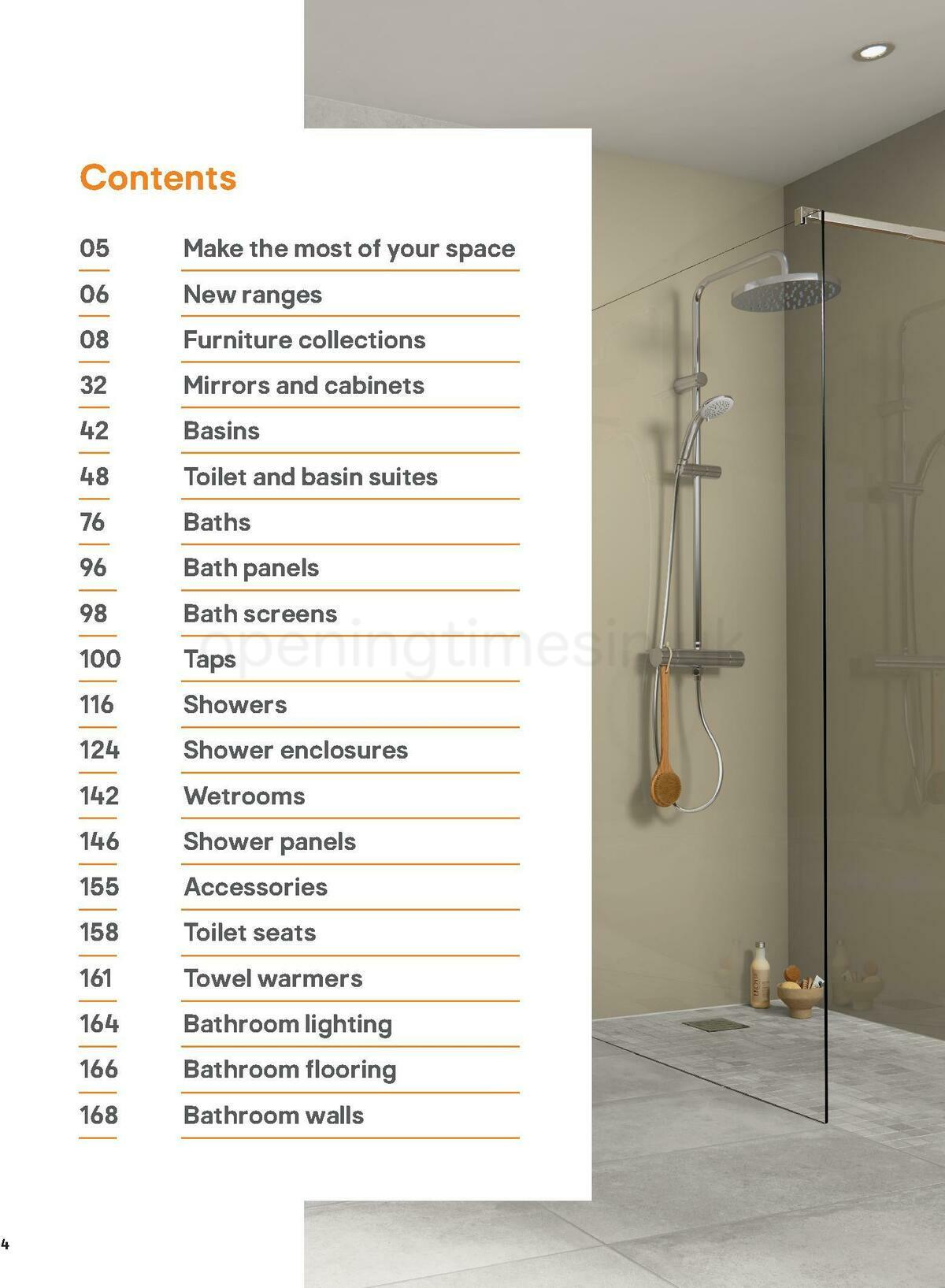 B&Q Bathroom Collections Offers from 1 May