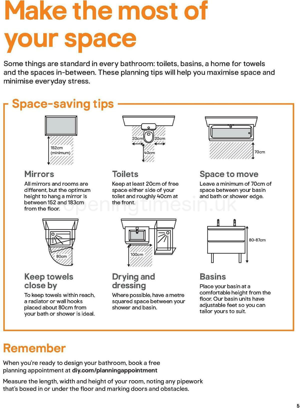 B&Q Bathroom Collections Offers from 1 May