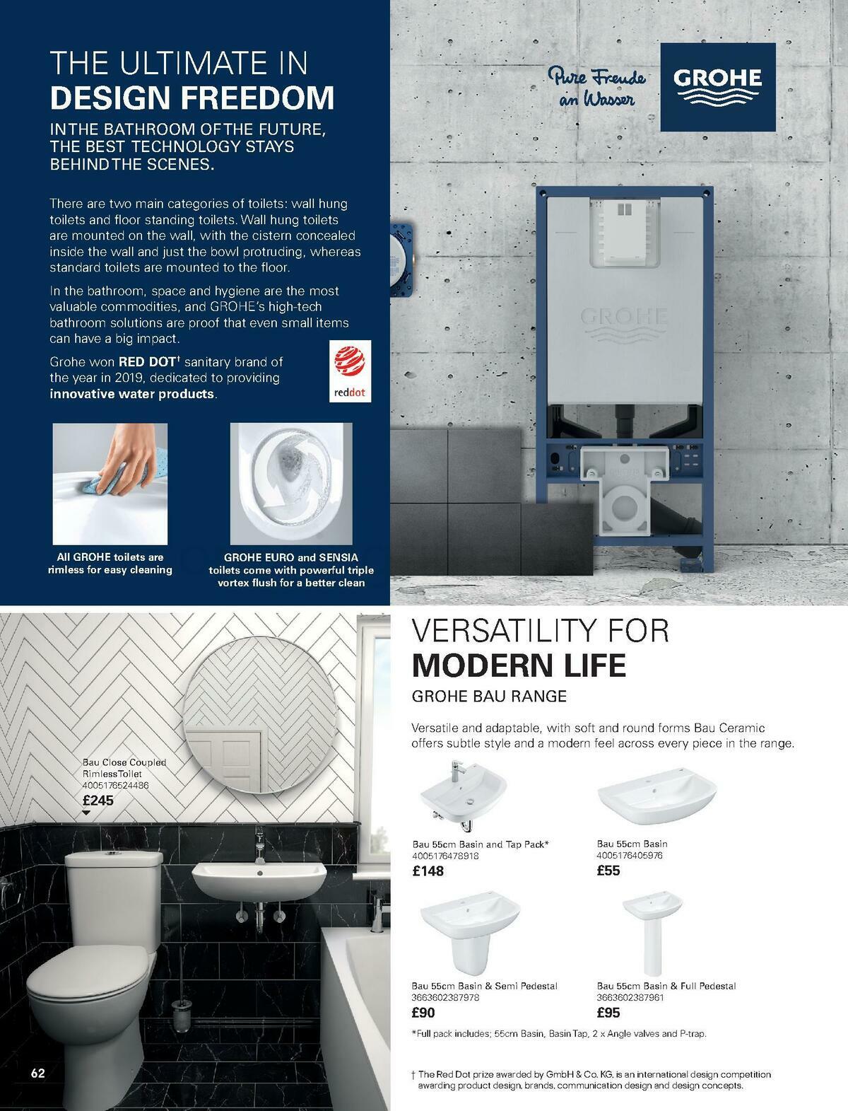 B&Q Bathroom Collections Offers from 1 May