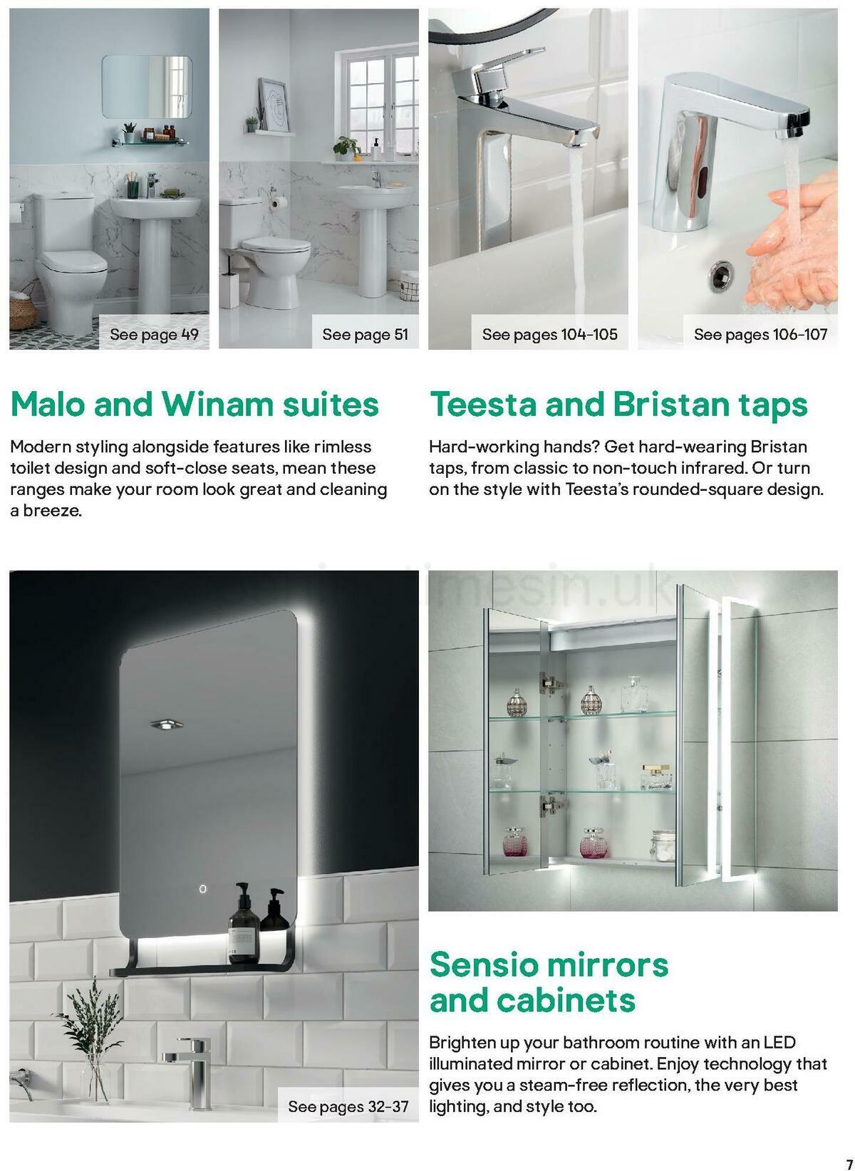 B&Q Bathroom Collections Offers from 1 May