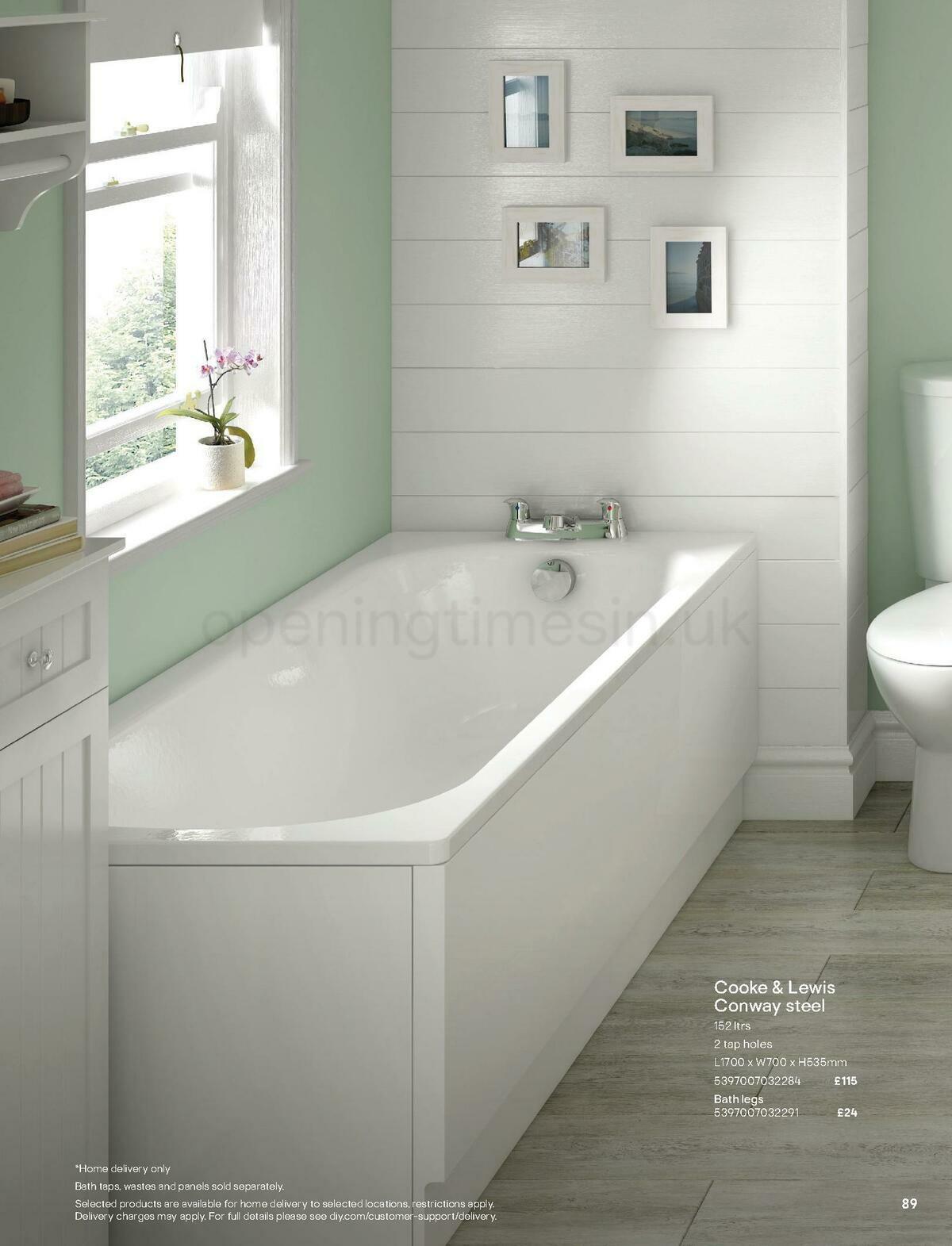 B&Q Bathroom Collections Offers from 1 May