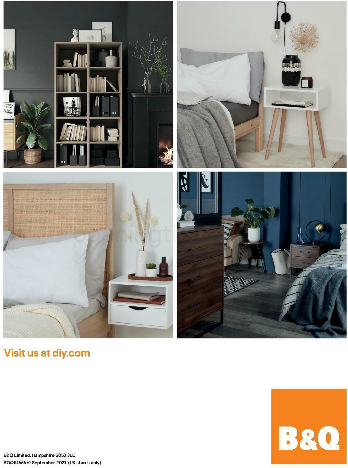 B&Q Indoor Furniture Offers from 1 September