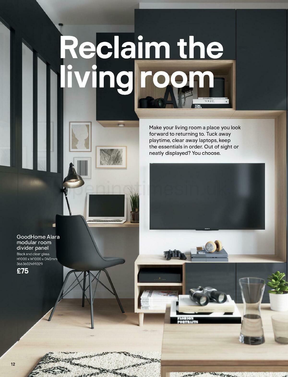 B&Q Indoor Furniture Offers from 1 September