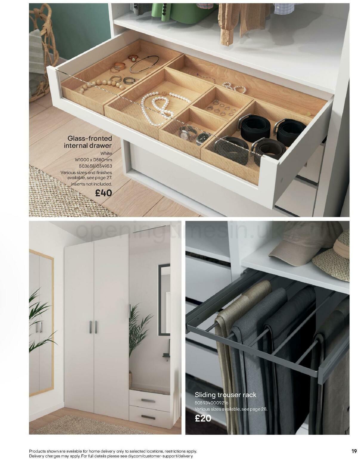 B&Q Indoor Furniture Offers from 1 September