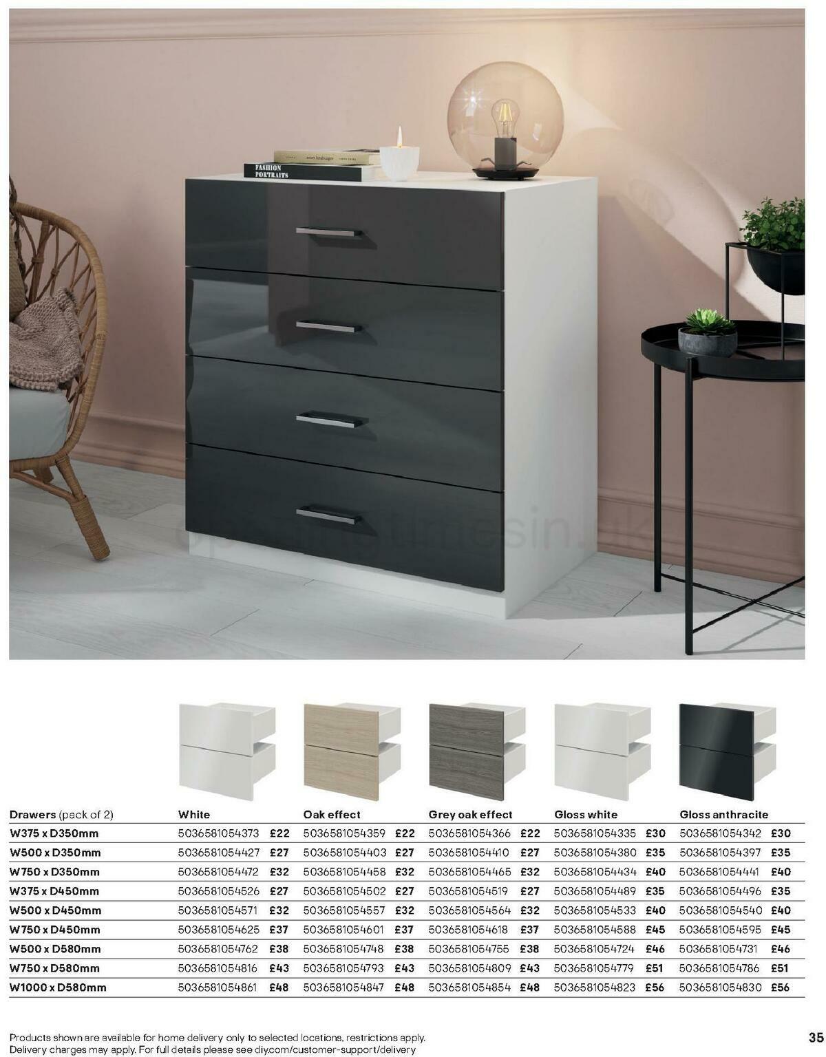 B&Q Indoor Furniture Offers from 1 September