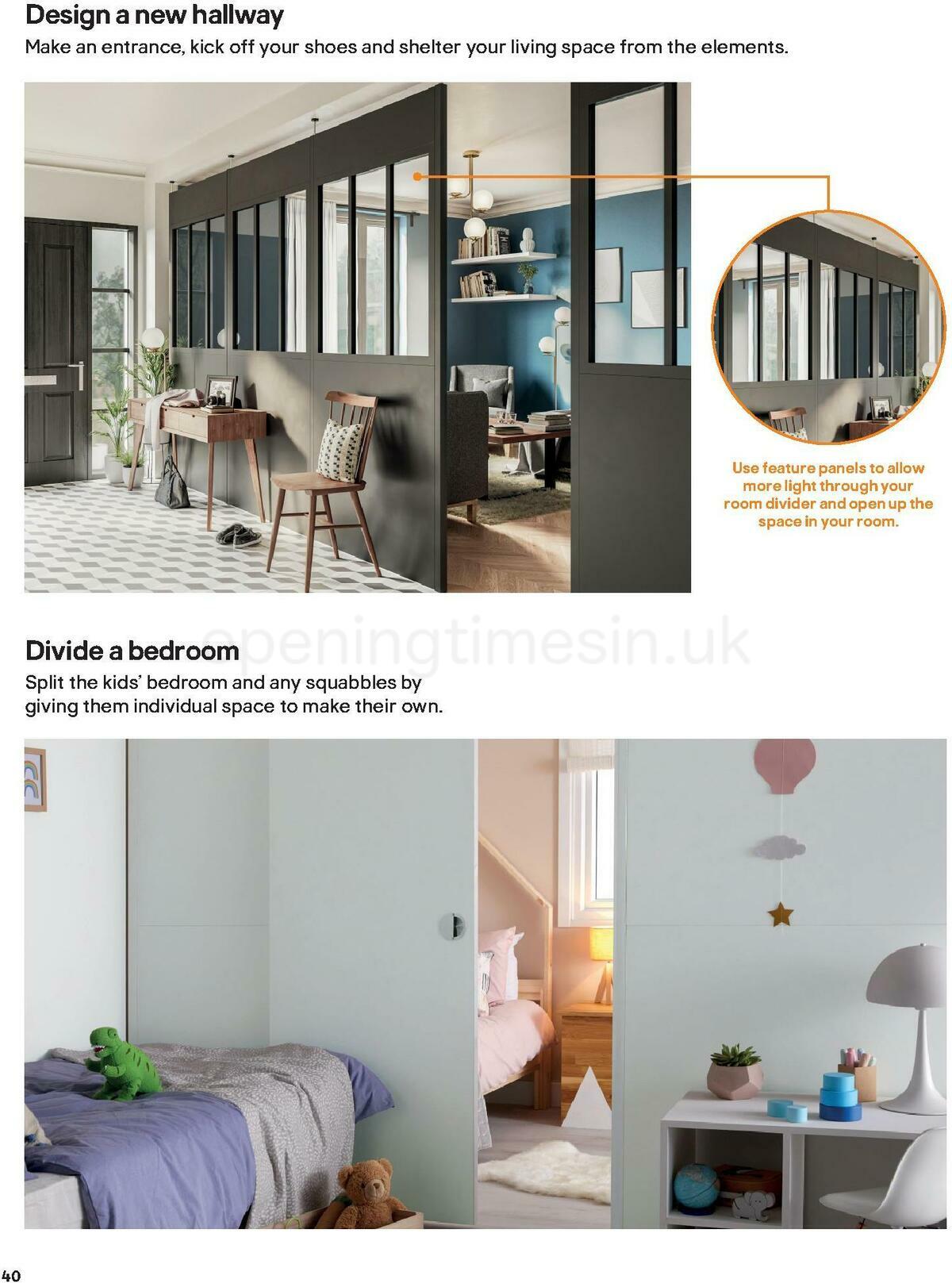 B&Q Indoor Furniture Offers from 1 September