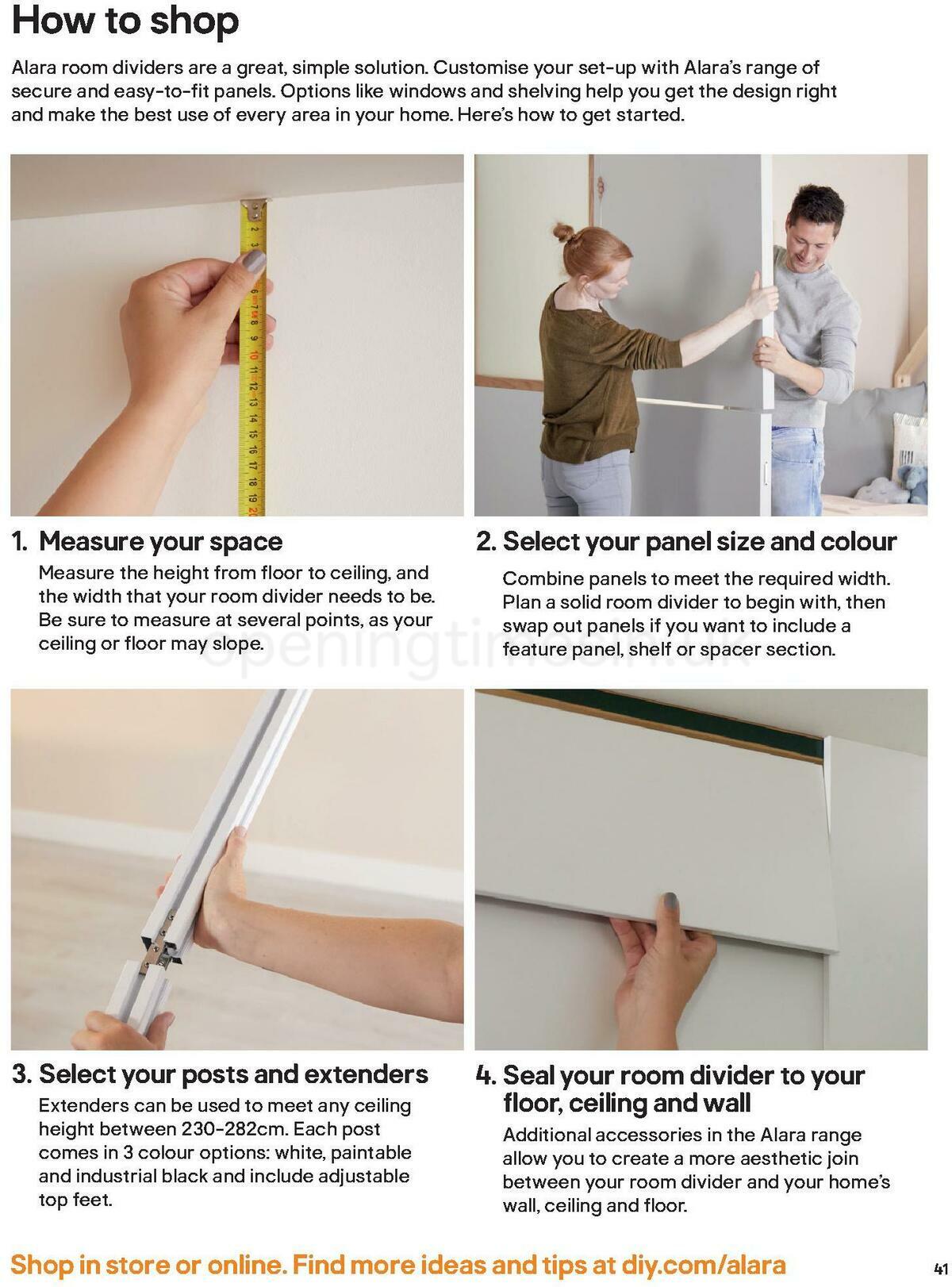 B&Q Indoor Furniture Offers from 1 September