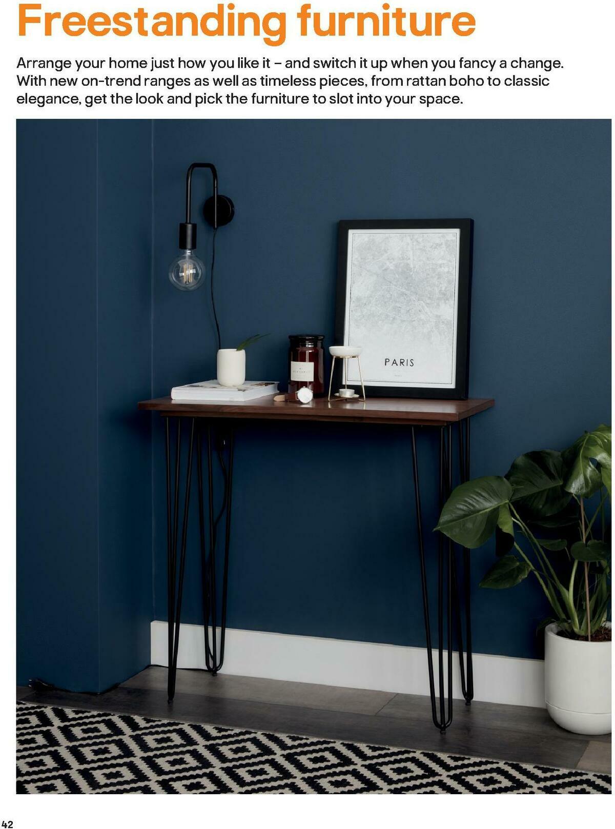 B&Q Indoor Furniture Offers from 1 September