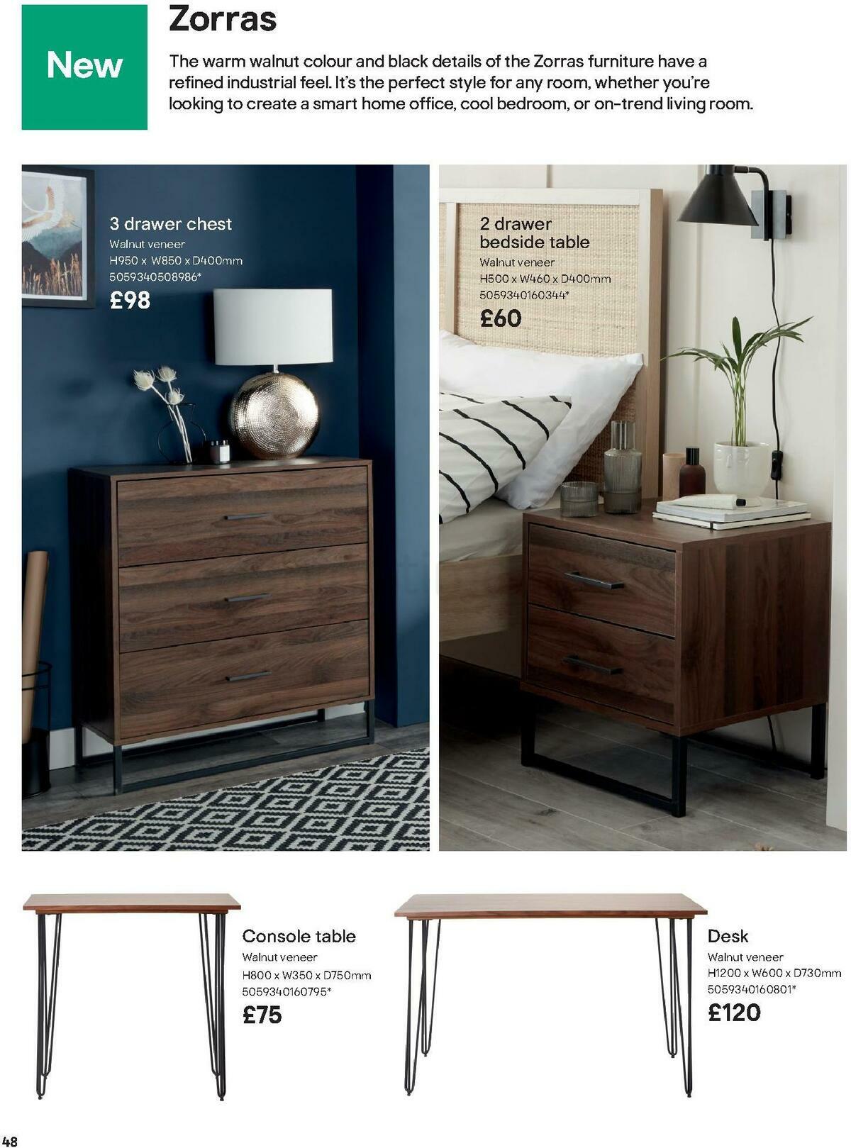 B&Q Indoor Furniture Offers from 1 September
