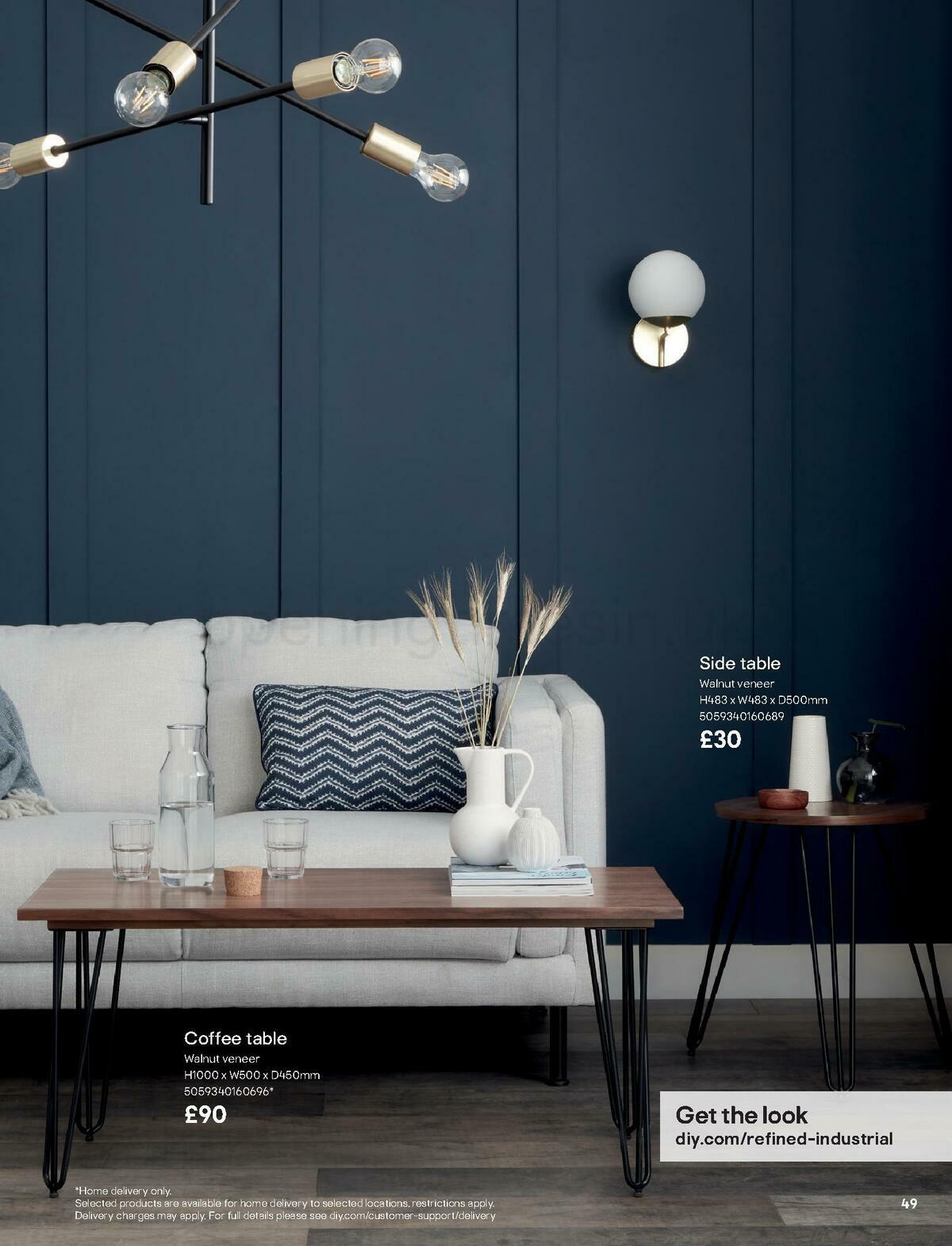 B&Q Indoor Furniture Offers from 1 September