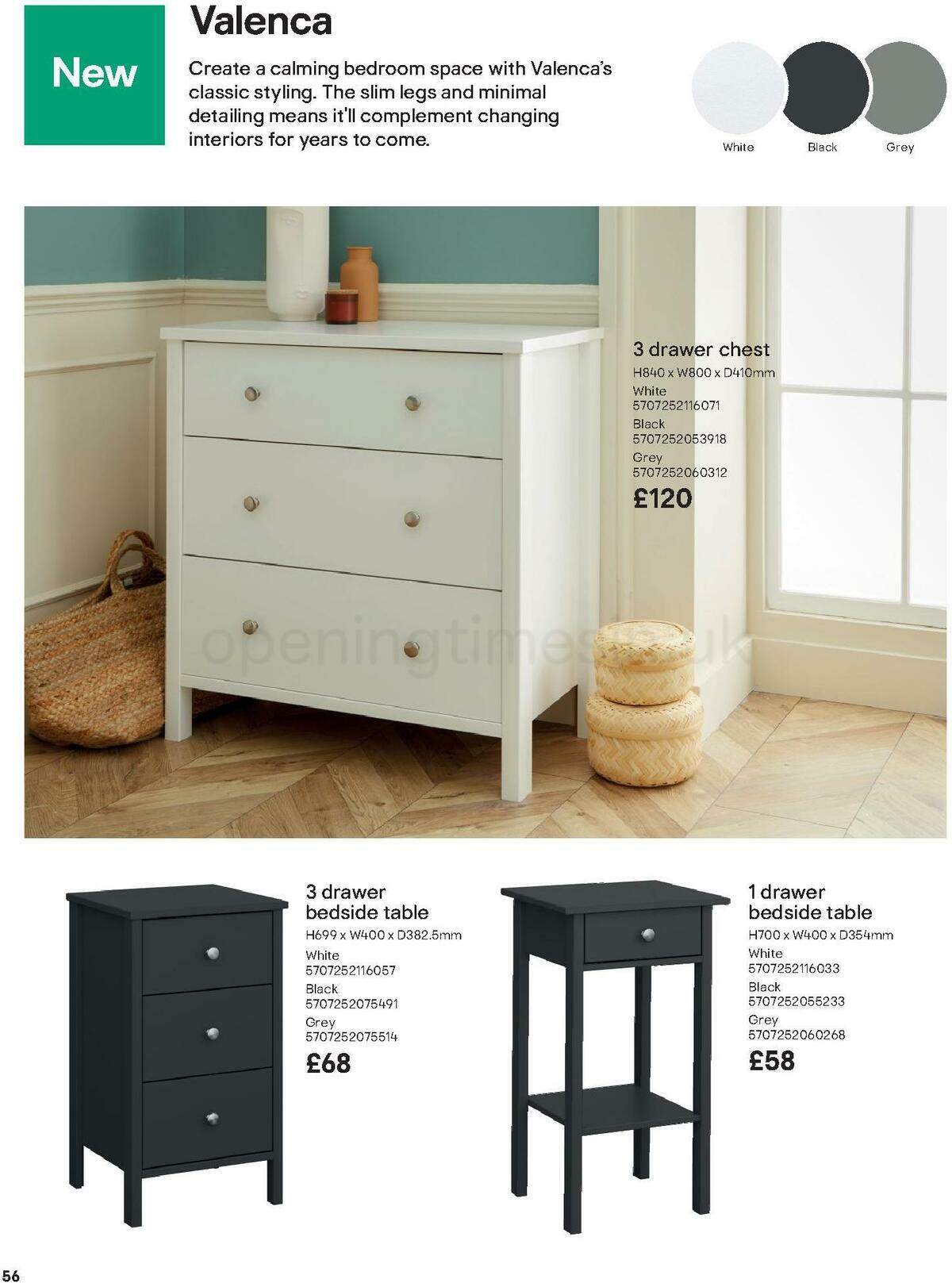 B&Q Indoor Furniture Offers from 1 September