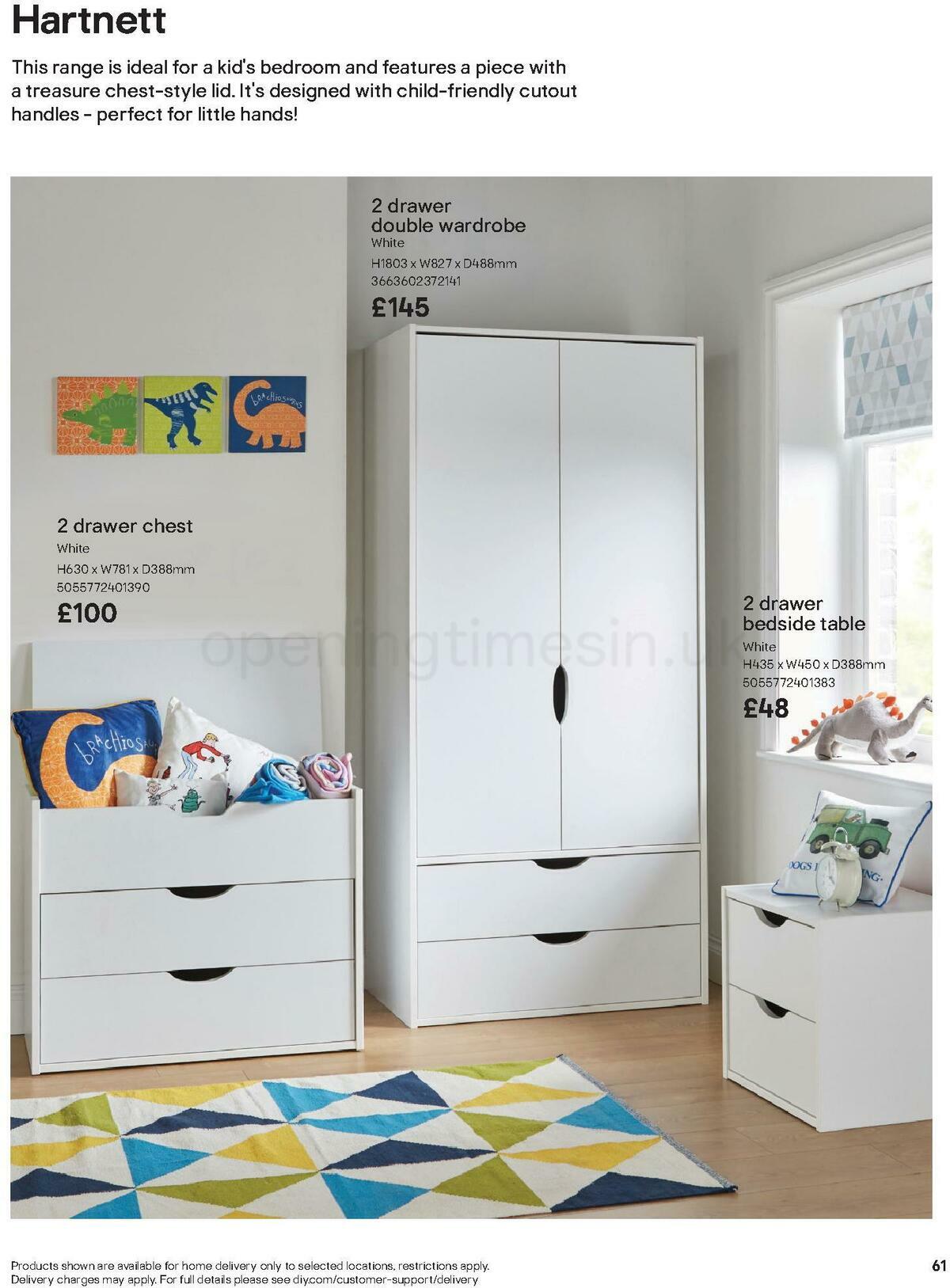 B&Q Indoor Furniture Offers from 1 September