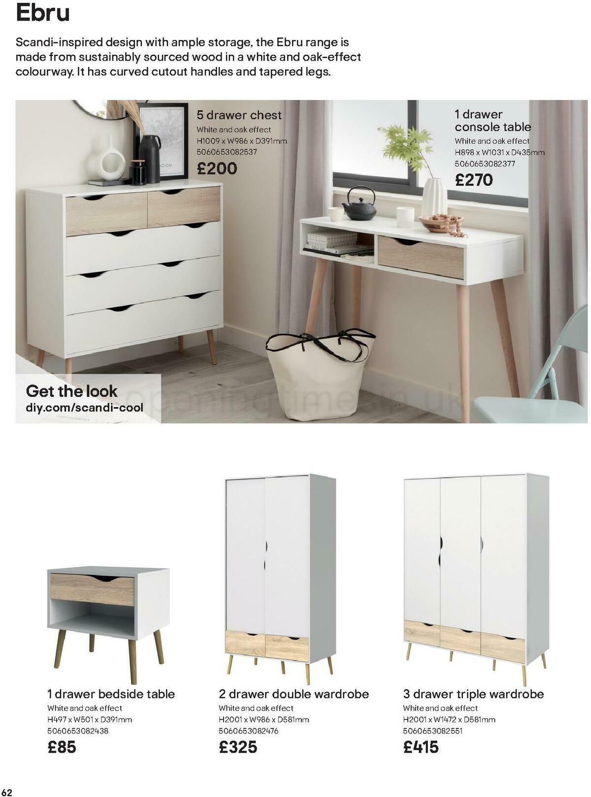 B&Q Indoor Furniture Offers from 1 September