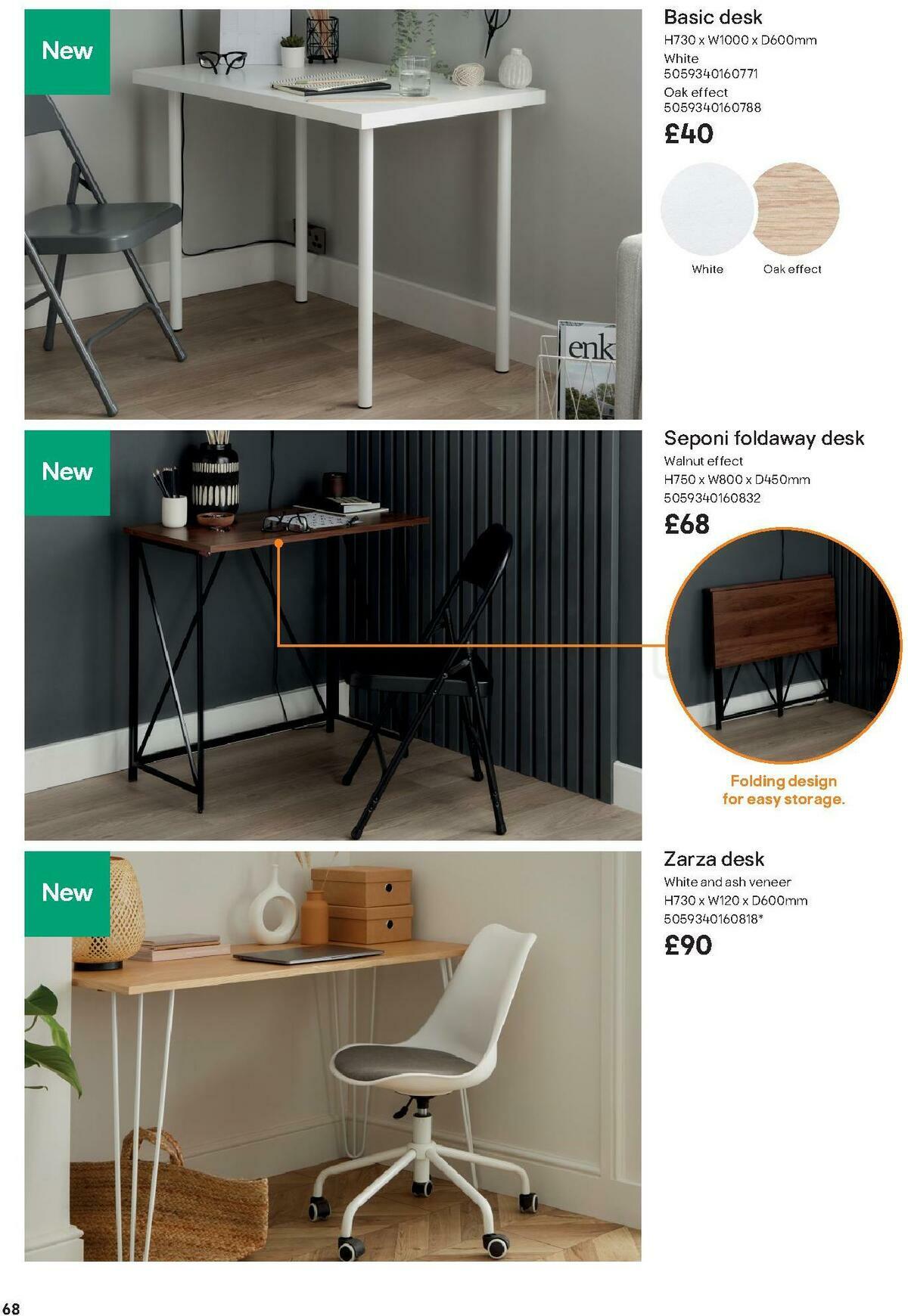 B&Q Indoor Furniture Offers from 1 September