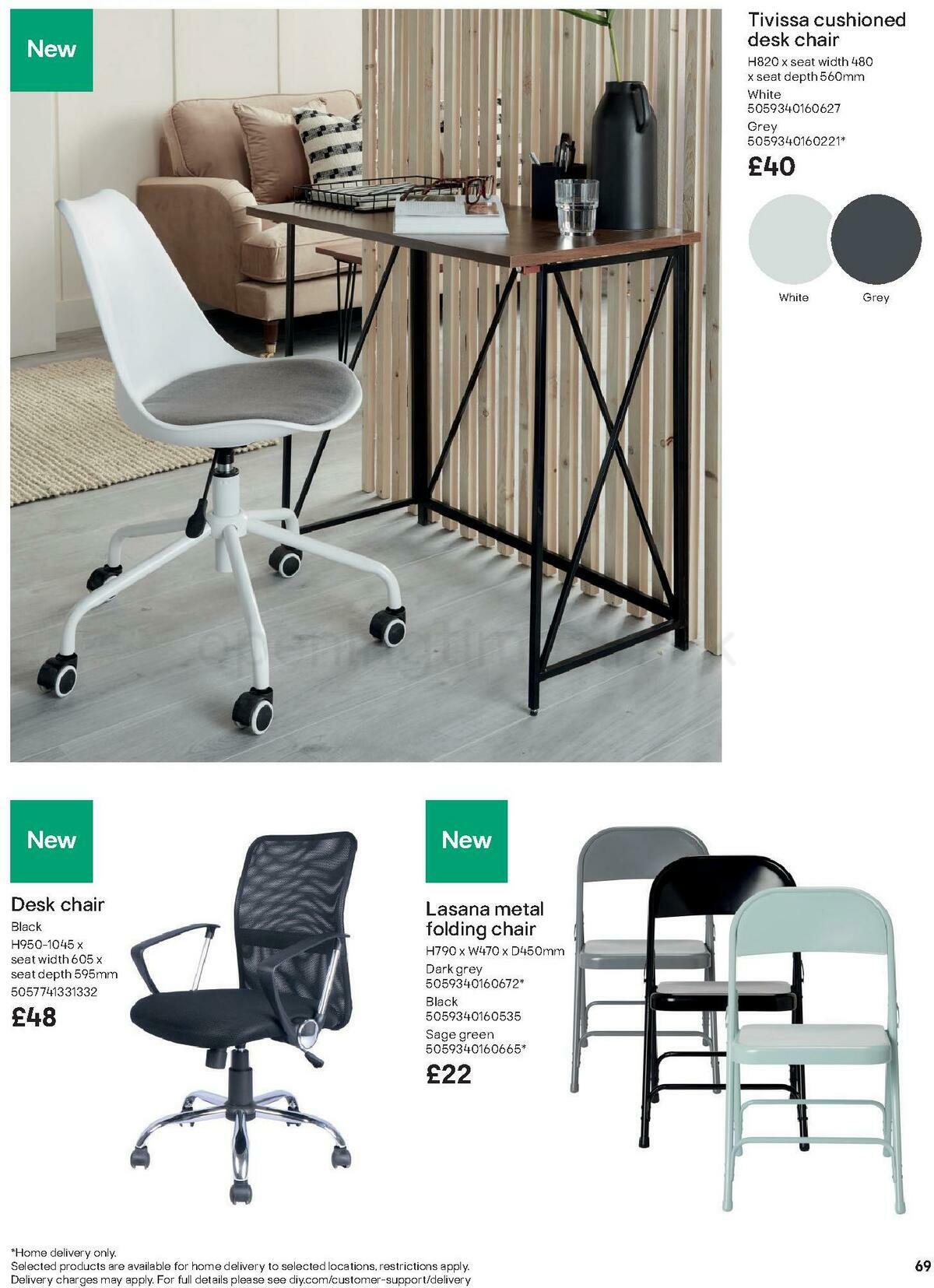 B&Q Indoor Furniture Offers from 1 September