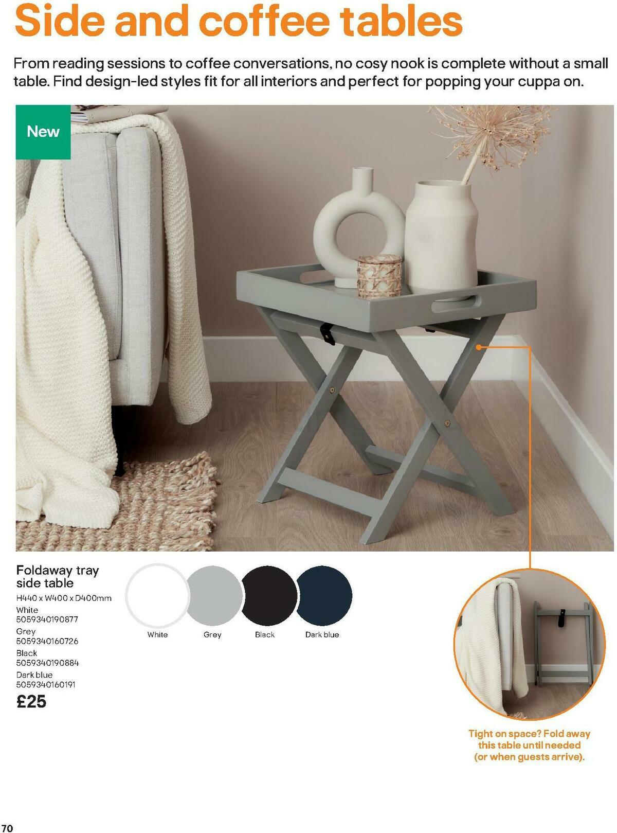 B&Q Indoor Furniture Offers from 1 September