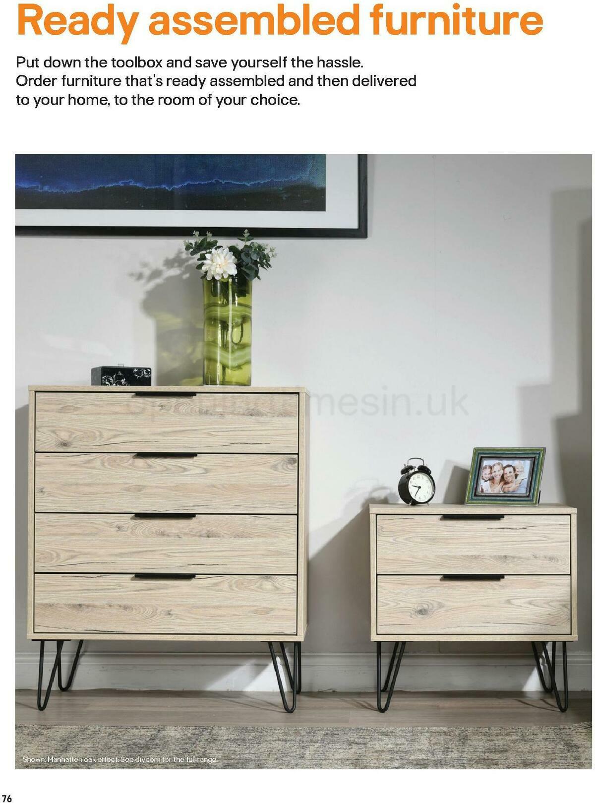 B&Q Indoor Furniture Offers from 1 September