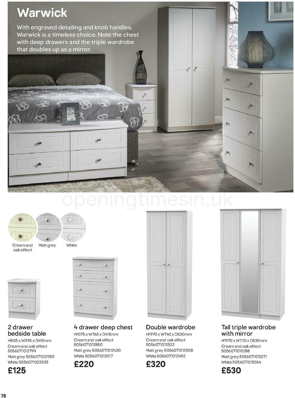 B&Q Indoor Furniture Offers from 1 September