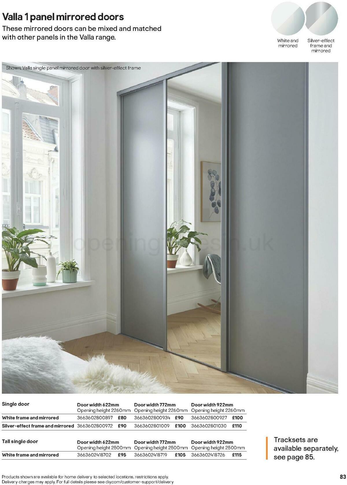 B&Q Indoor Furniture Offers from 1 September