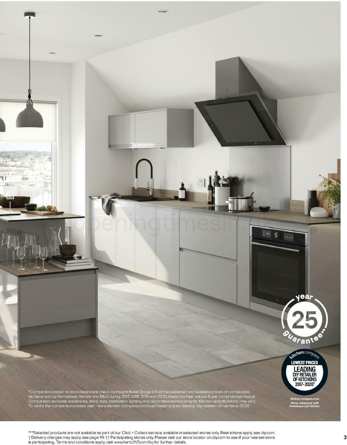 B&Q Kitchens Inspiration Offers from 1 September