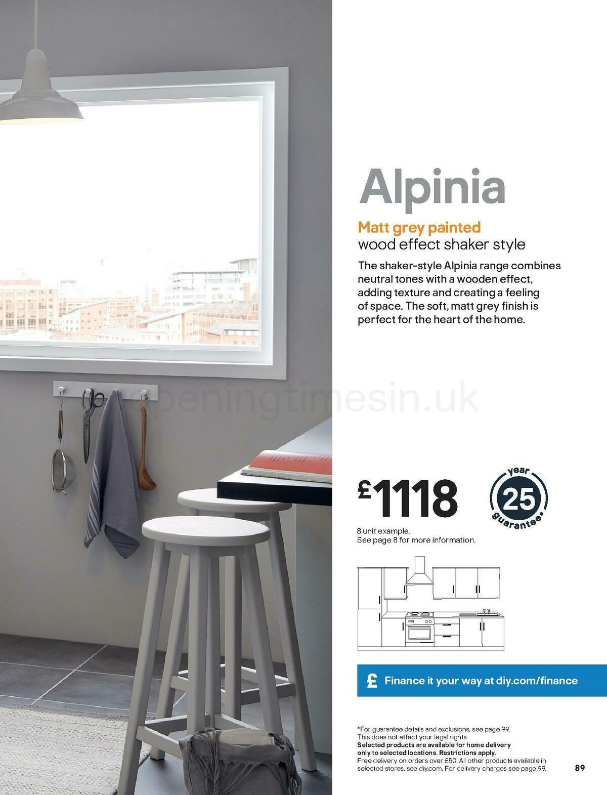 B&Q Kitchens Inspiration Offers from 1 September