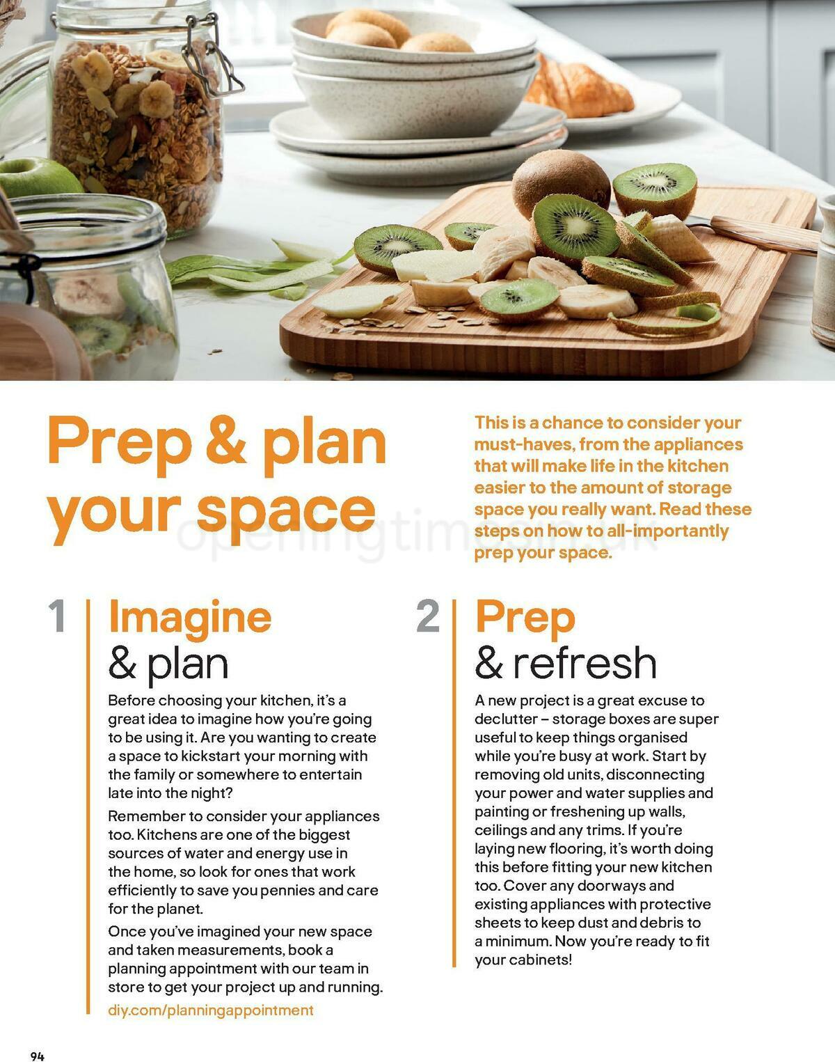 B&Q Kitchens Inspiration Offers from 1 September