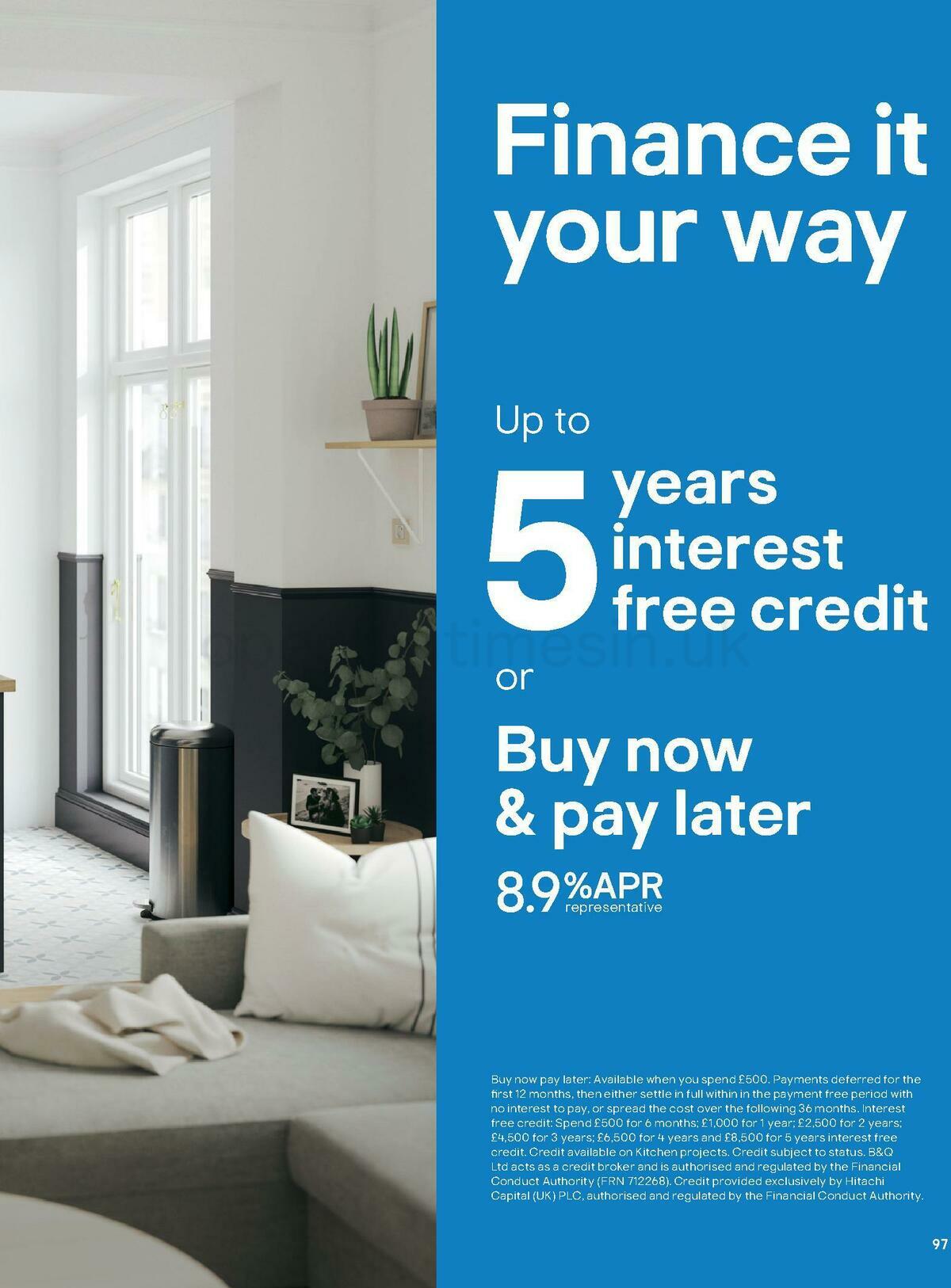 B&Q Kitchens Inspiration Offers from 1 September