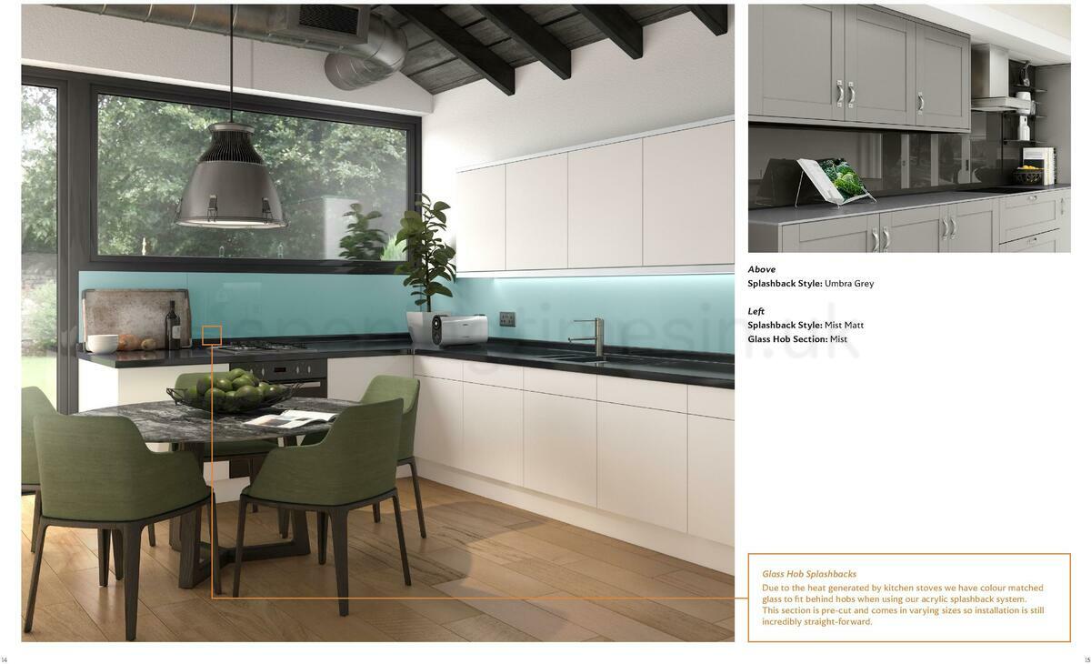 B&Q Splashwall Elegant Kitchen Splashbacks Offers from 1 September