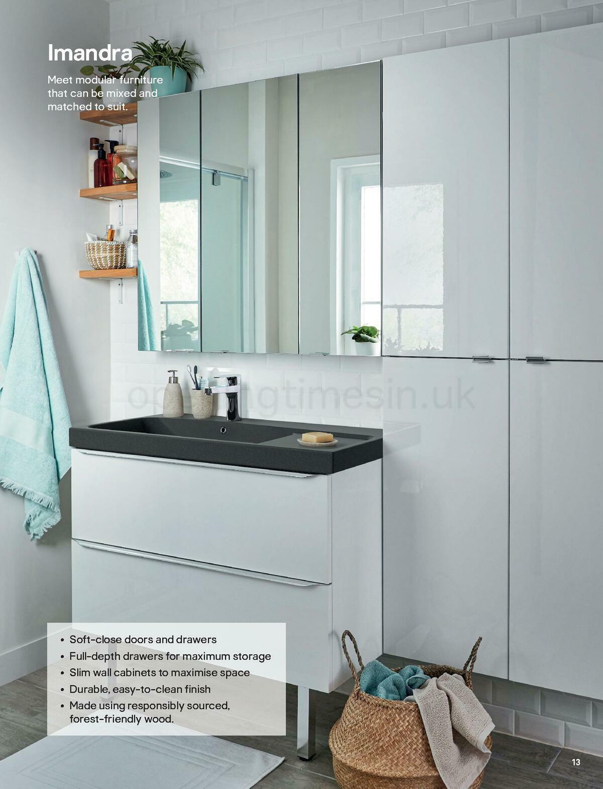 B&Q Bathrooms Offers from 1 October