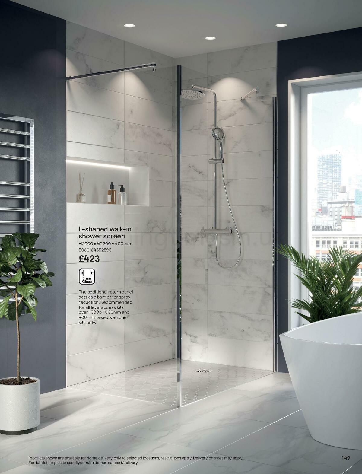 B&Q Bathrooms Offers from 1 October