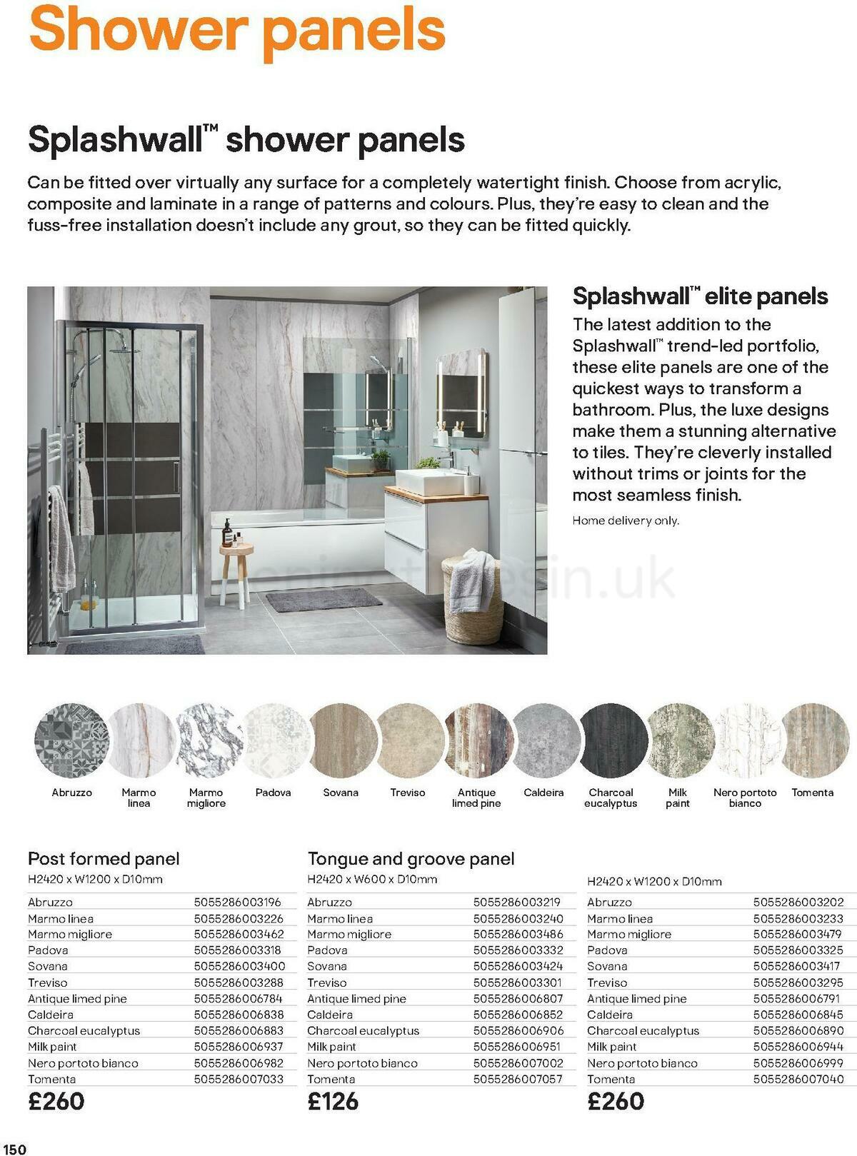 B&Q Bathrooms Offers from 1 October