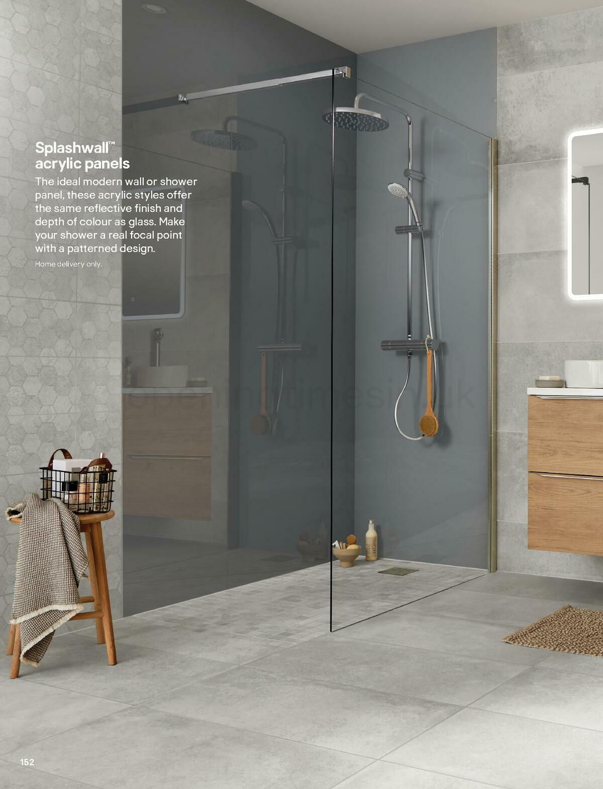 B&Q Bathrooms Offers from 1 October