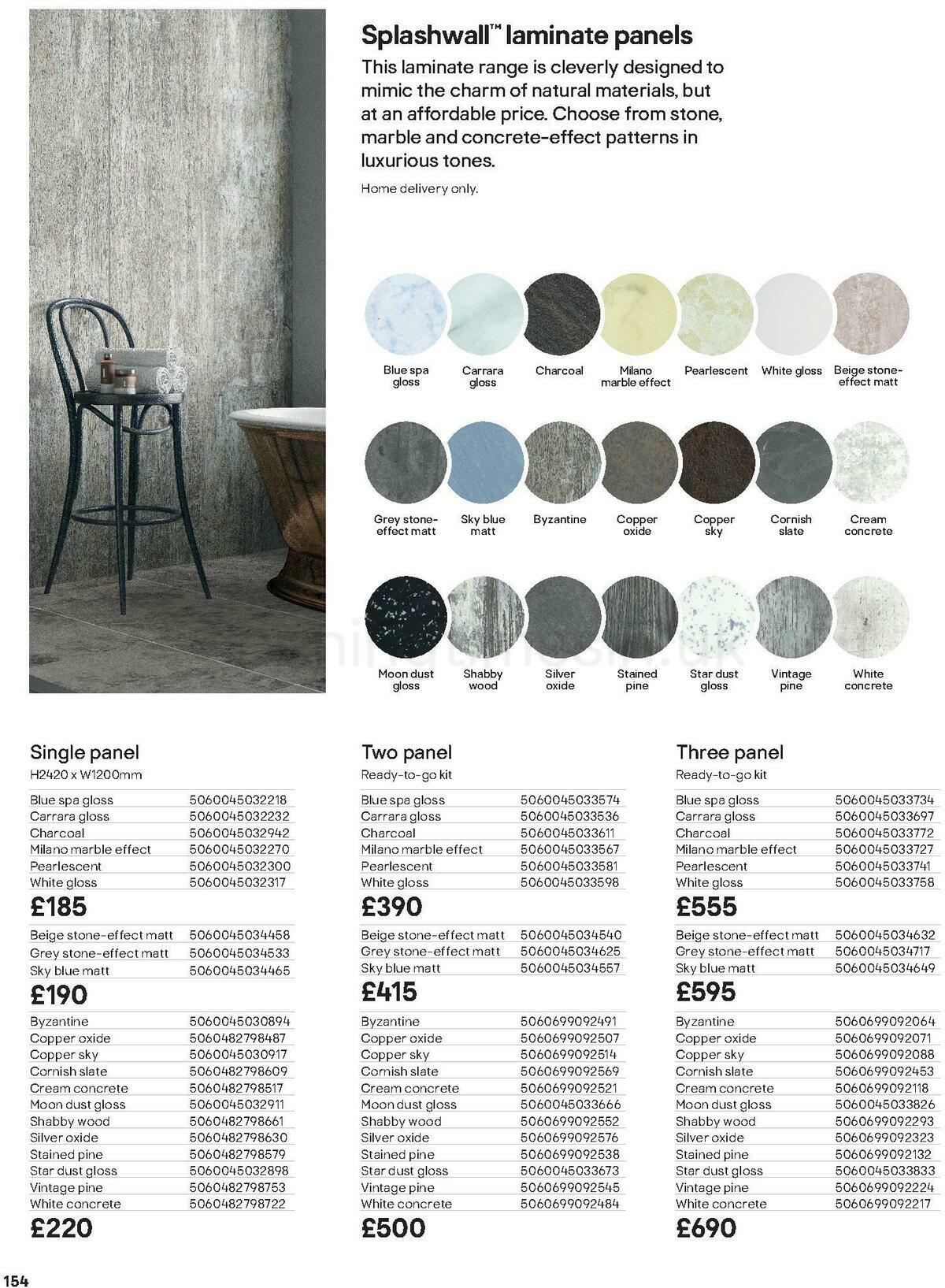 B&Q Bathrooms Offers from 1 October